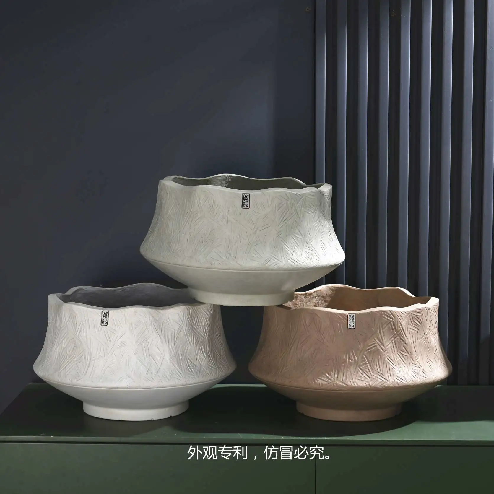 Pet garden flower POTS, plastic ceramic containers, multiple options available, vases, flower POTS, plastic G size washbasins, home decoration detail image 3