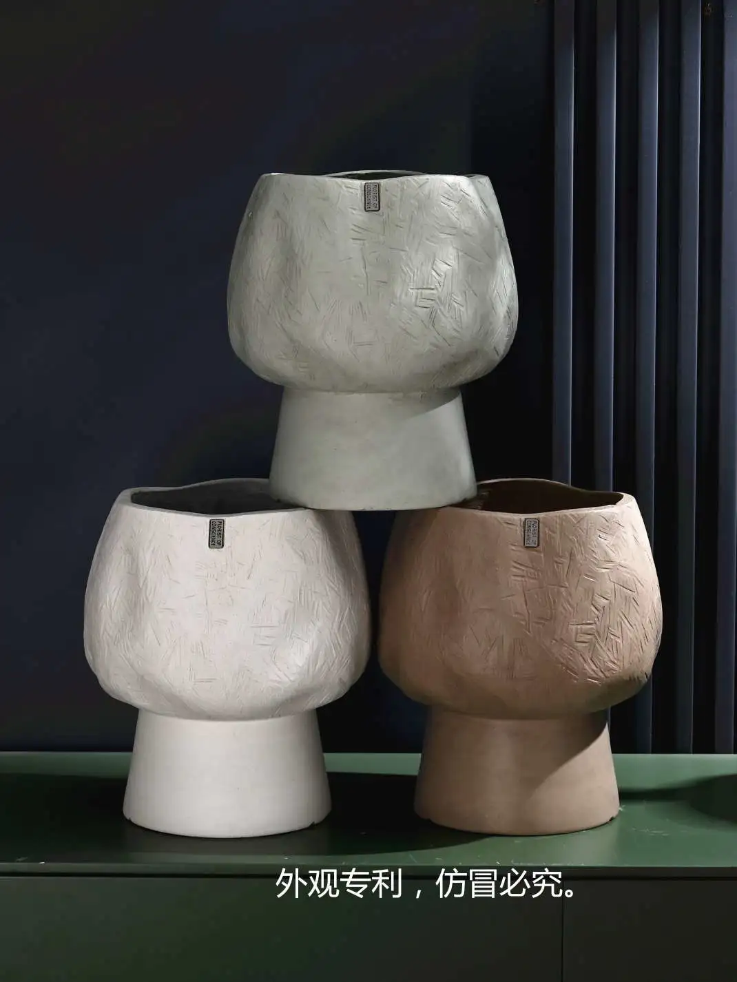Pet garden flower POTS, plastic ceramic containers, multiple options available, vases, flower POTS, plastic G size washbasins, home decoration detail image 6
