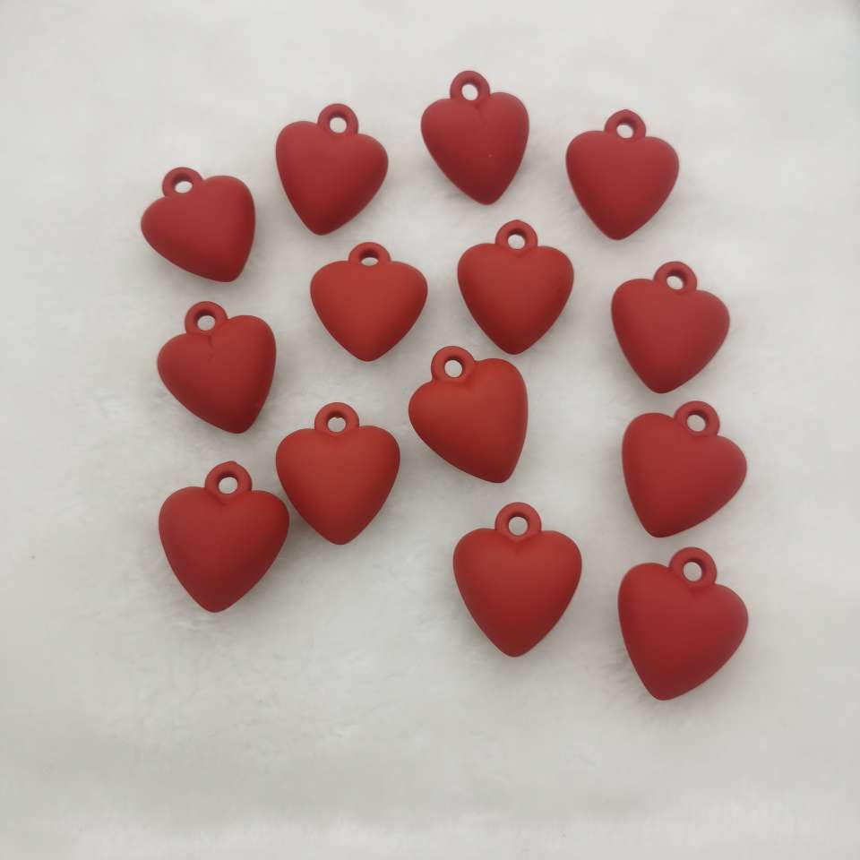 New Korean version lacquered hand feel paint heart-shaped keychain, woven rope bag pendant, personalized and versatile set, 200 pieces per package detail image 5