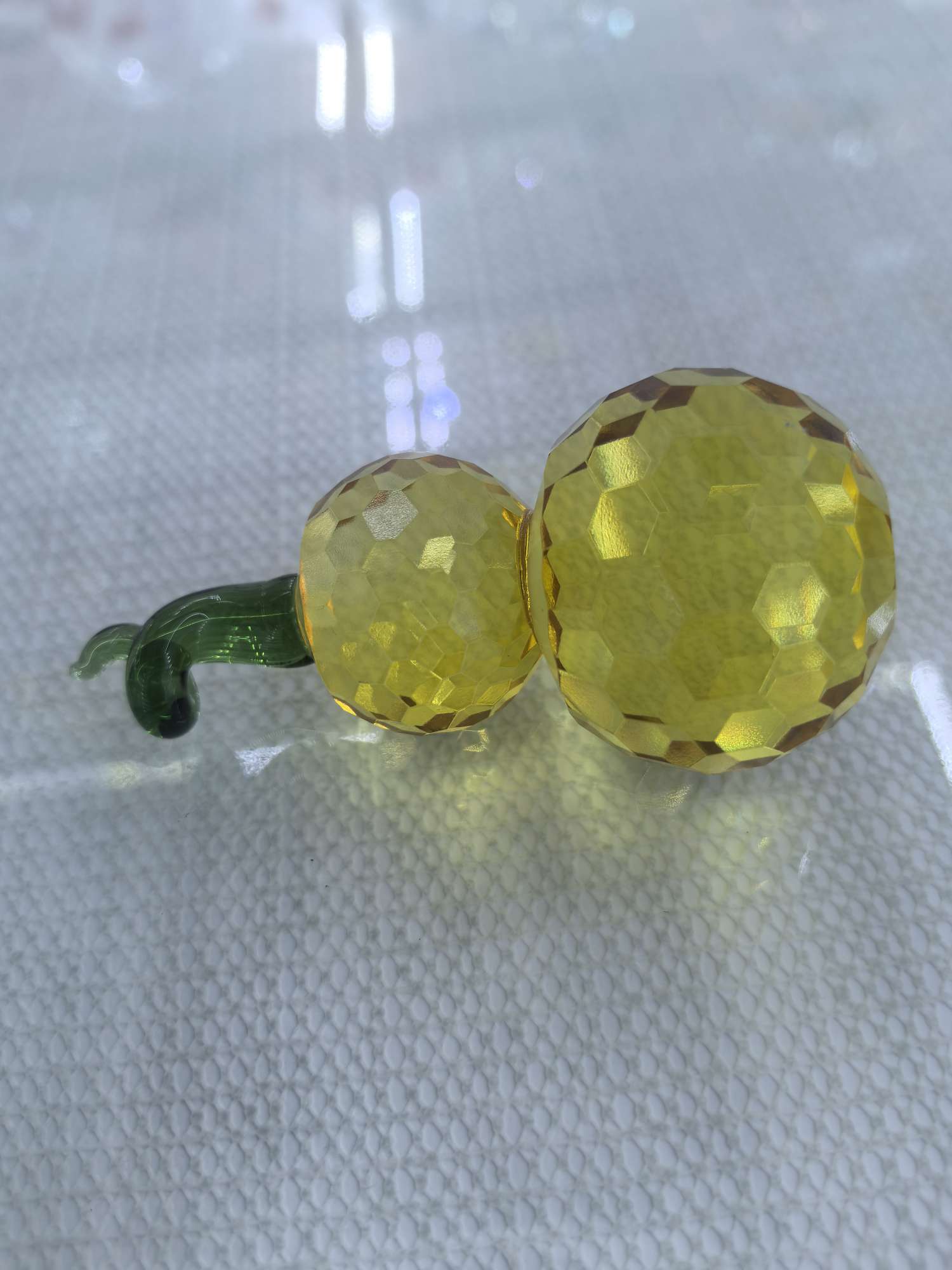 水晶工艺品紫水晶摆件发财树方块珠迪拜香精瓶子礼品收藏欣赏白底实物图