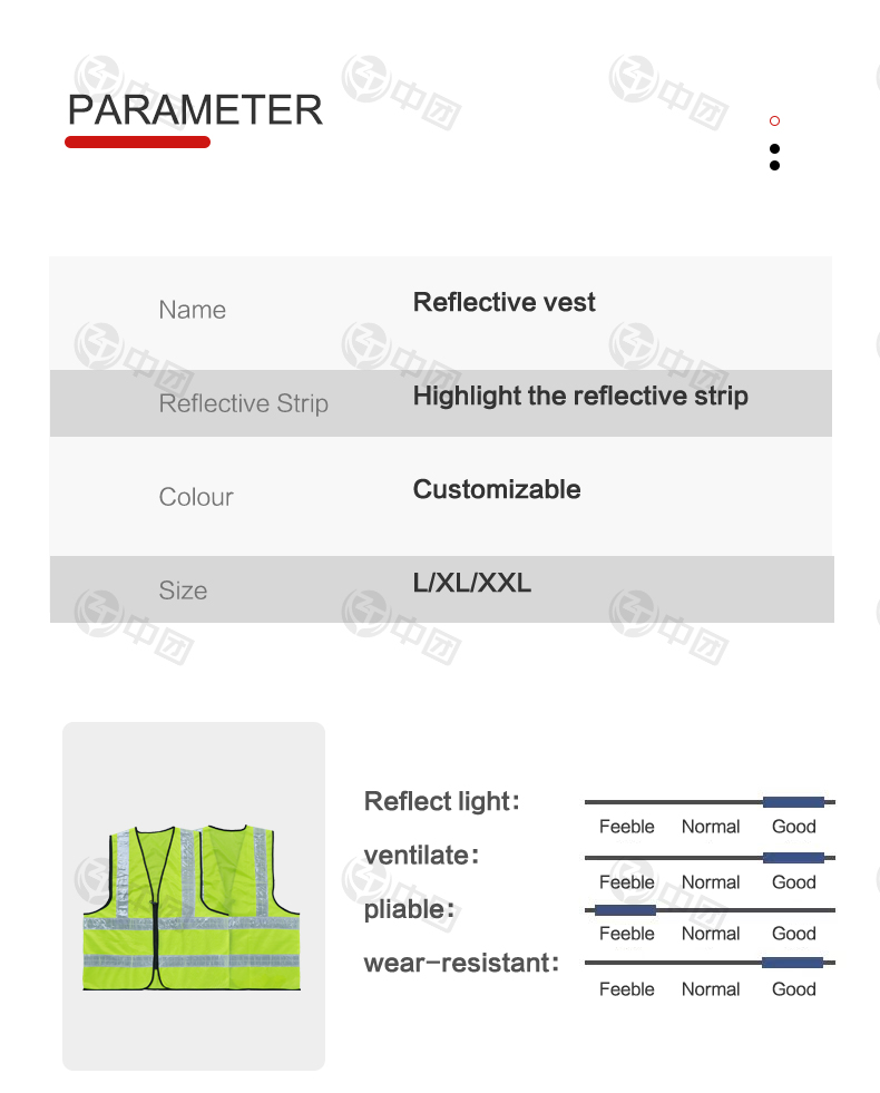 免费样品建筑工地透气反光高能见度安全背心带口袋醒目反光背心交通安全服详情3