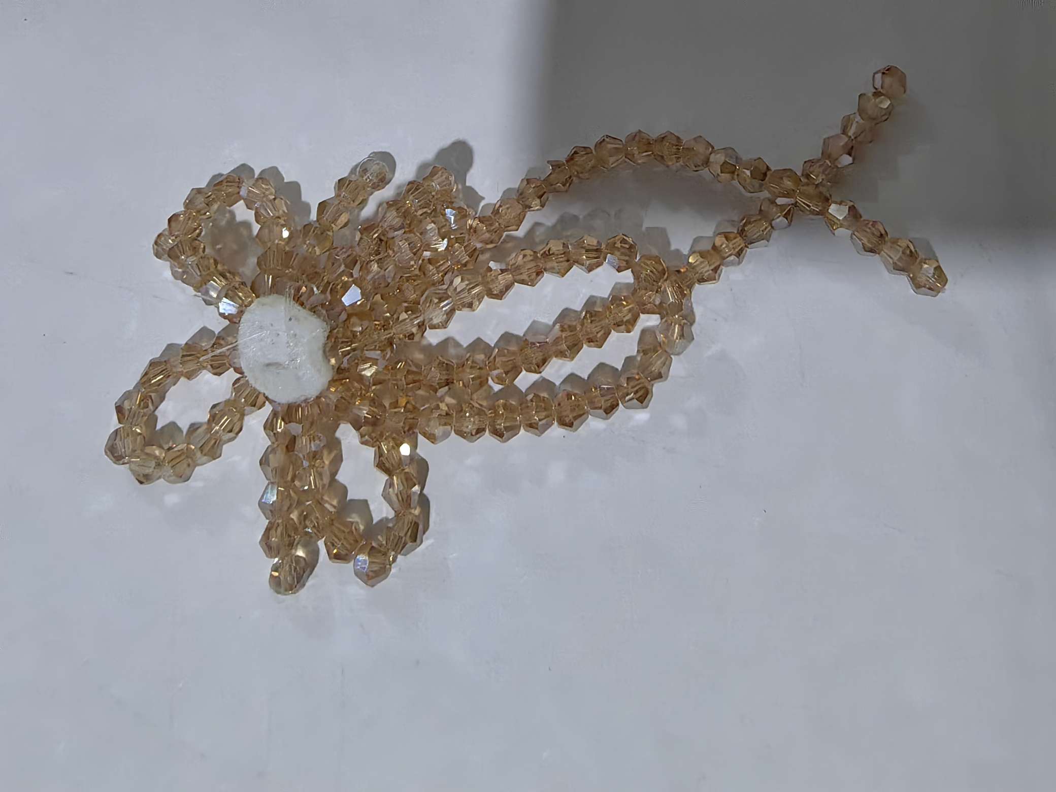 New fashionable accessory for crystal tassels and champagne stud earrings Specification image
