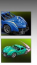 Neon inertial racing car model detail image 4