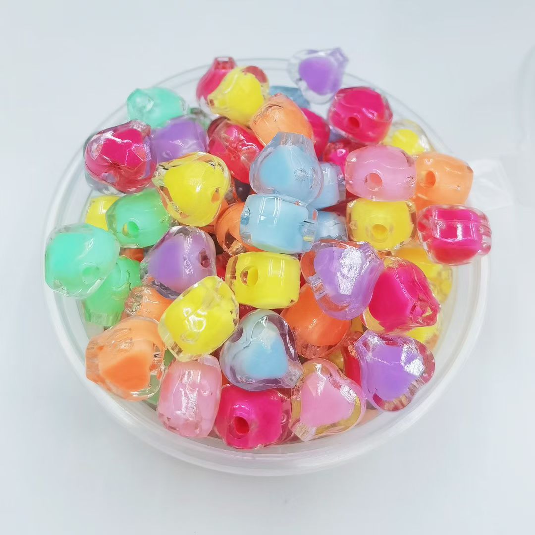 8.5 by 12mm mixed-color heart shape detail image 3