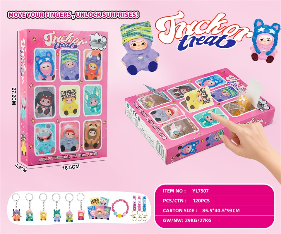 TK09712 Wa Kuku Keychain Plush Toy "Hole Fun" details Picture