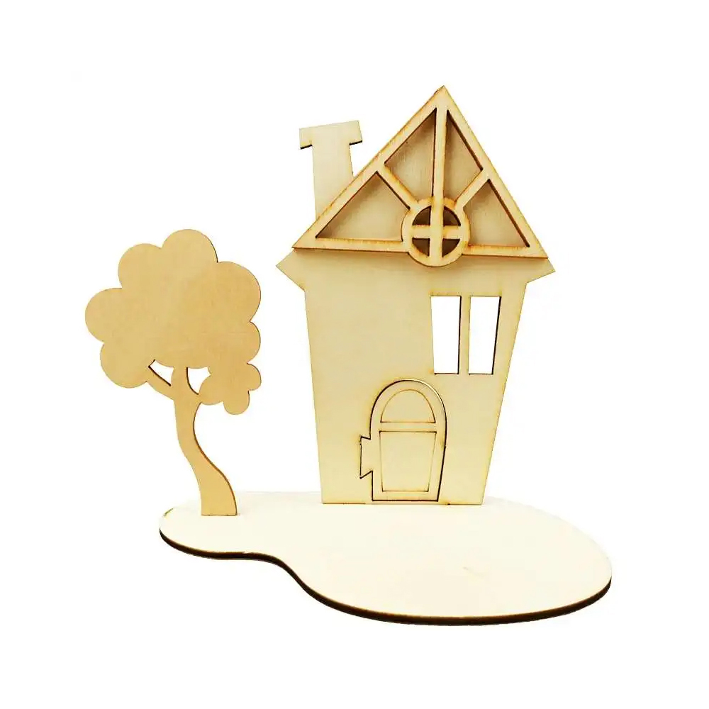 木制DIY小房子圣诞房子