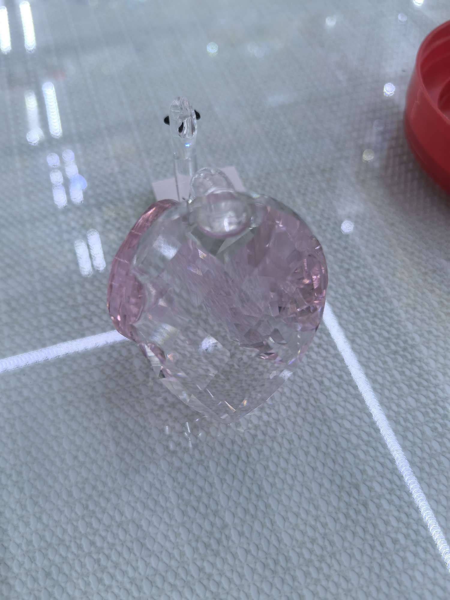 水晶工艺品紫水晶摆件发财树方块珠迪拜香精瓶子礼品收藏装饰品粉天鹅细节图