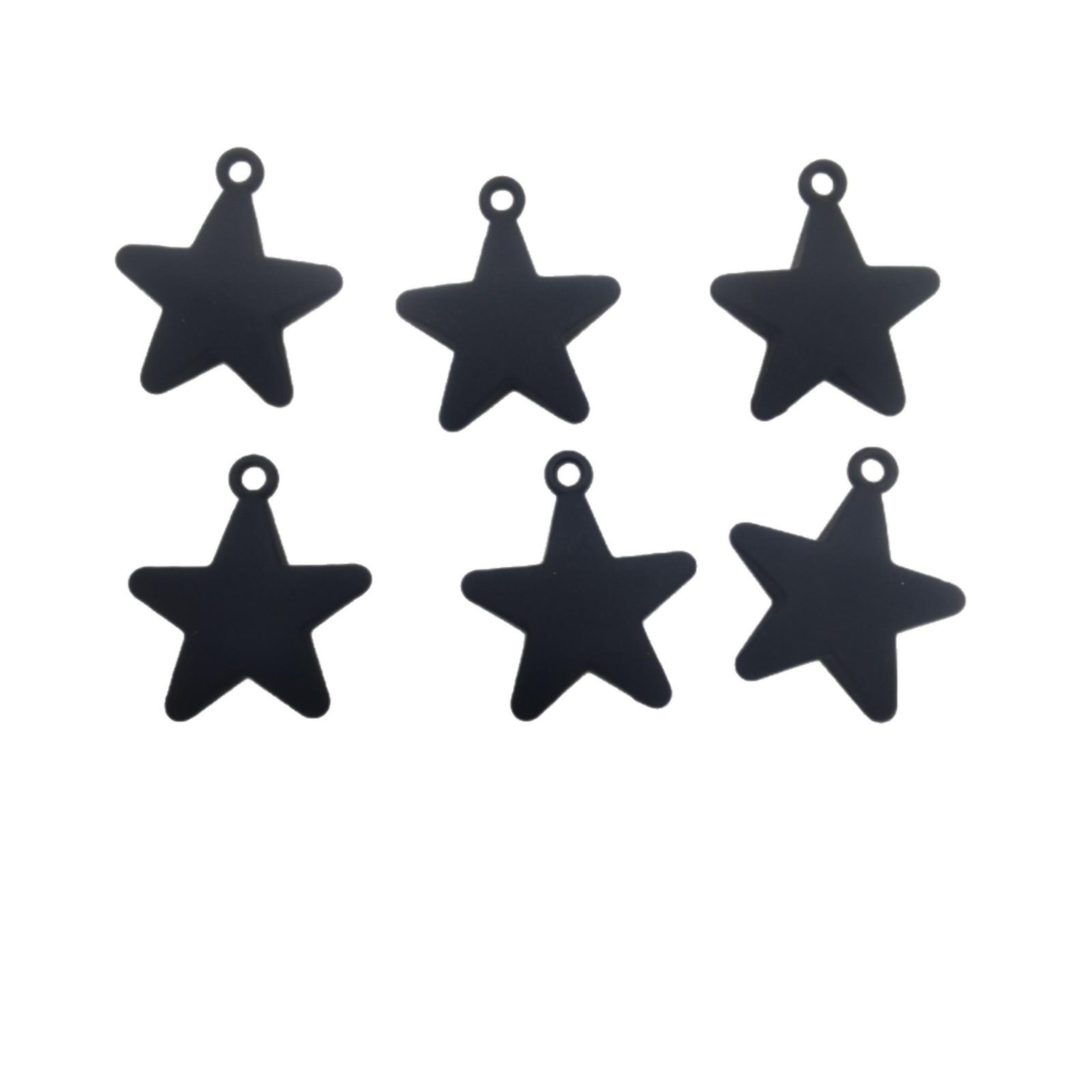 Acrylic hand feel paint macaron five-pointed star diy bag, hanging phone chain, keychain, pendant, star accessories, 200 pieces per package Application Scenario