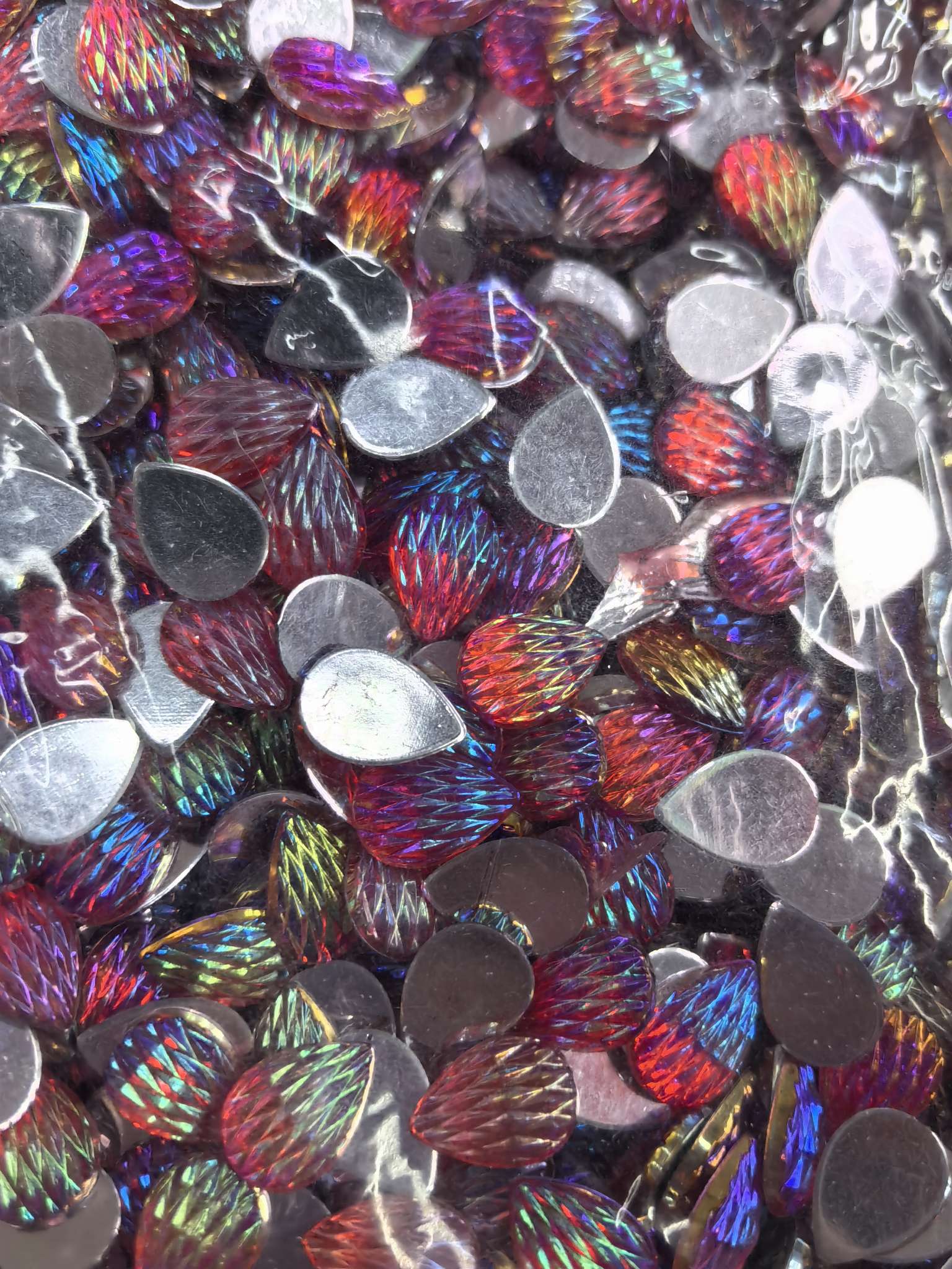 DIY jewelry accessories, zircon oil drip, Czech glass accessories, jewelry accessory materials, handcrafted accessories, multiple styles to choose from details Picture