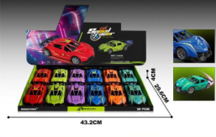 Neon inertial racing car model Item Picture