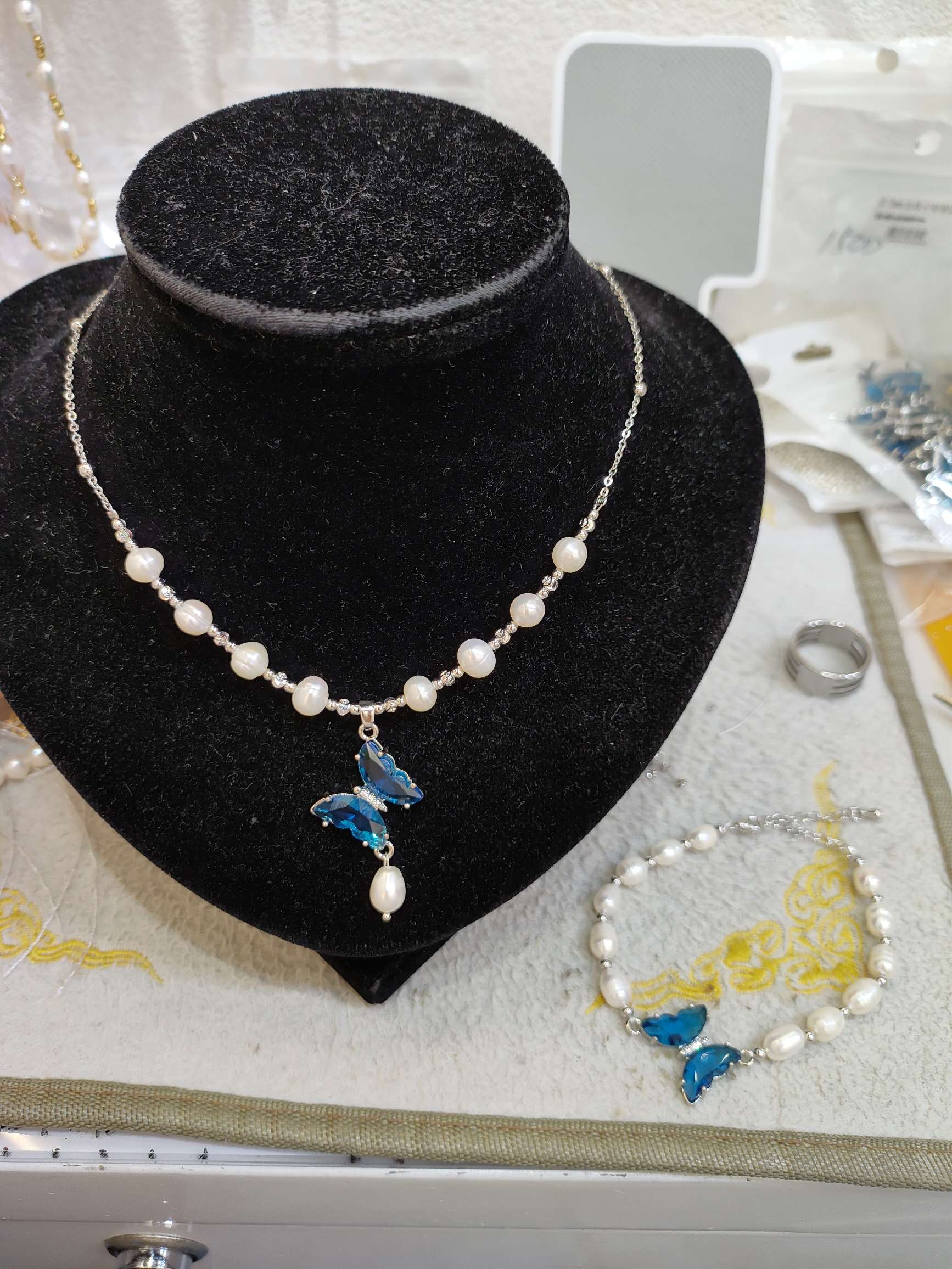 天然珍珠项饰简约优雅时尚气质女款珠宝饰品送礼经典款