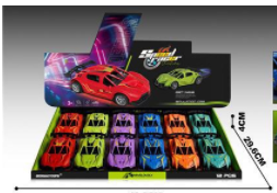 Neon inertial racing car model detail image 5