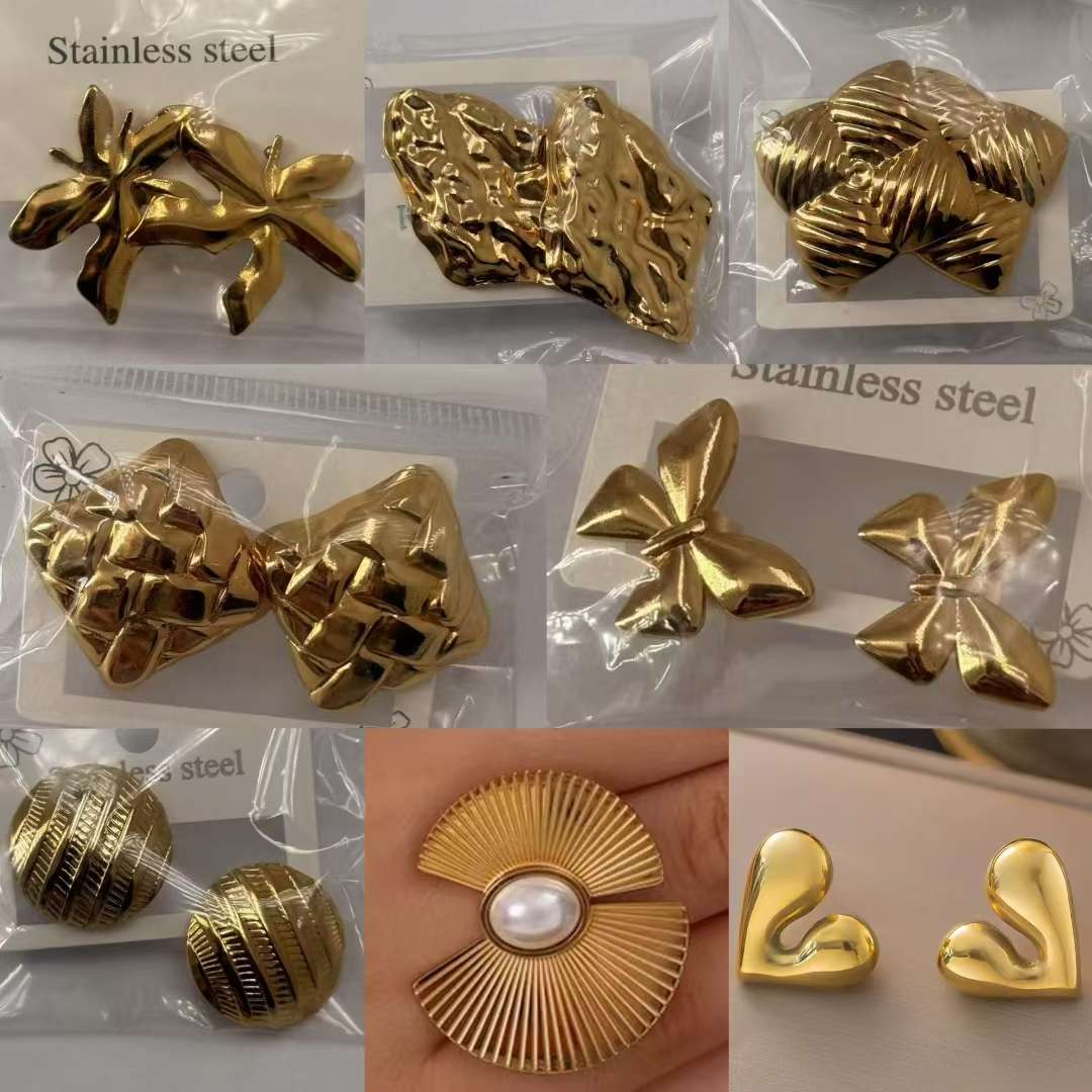 时尚珍珠耳环烧焊锆石耳饰耳饰品简约百搭耳环女款潮流耳饰品