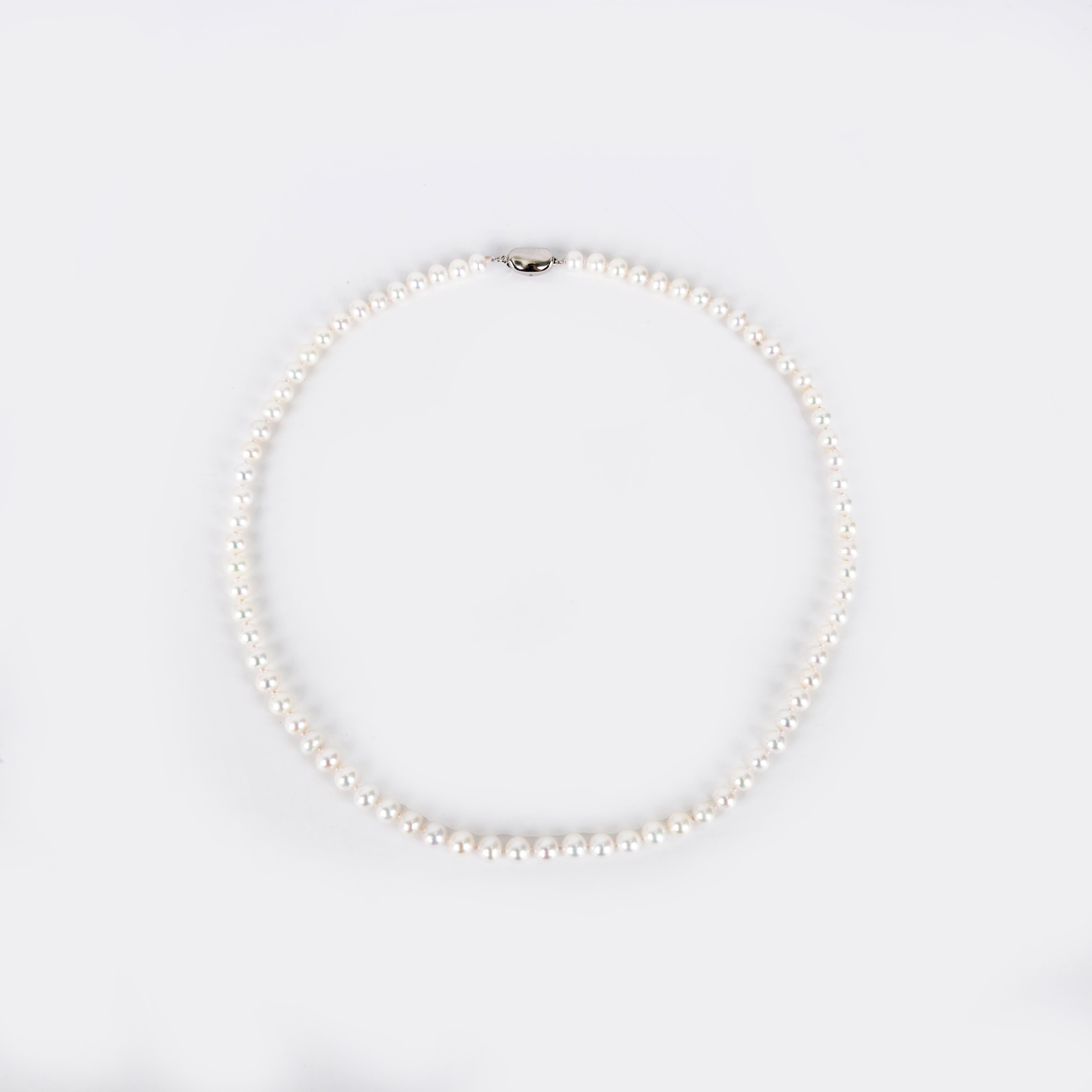 珍珠正品近圆天然淡水珍珠项链母亲节送妈妈长辈礼盒装高端