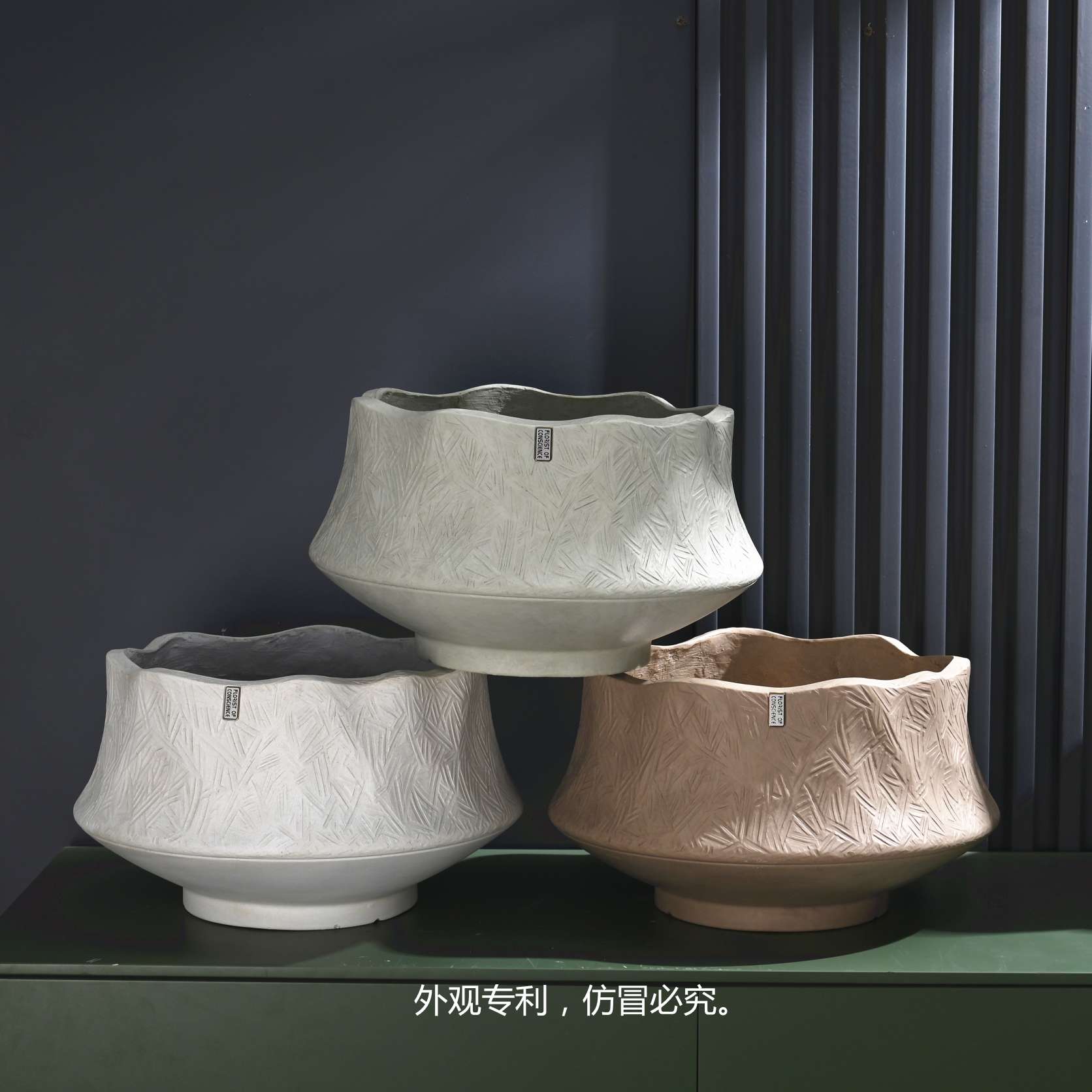 宠物园艺花盆塑料陶瓷容器多款可选花瓶花盆塑料G号脸盆家用装饰