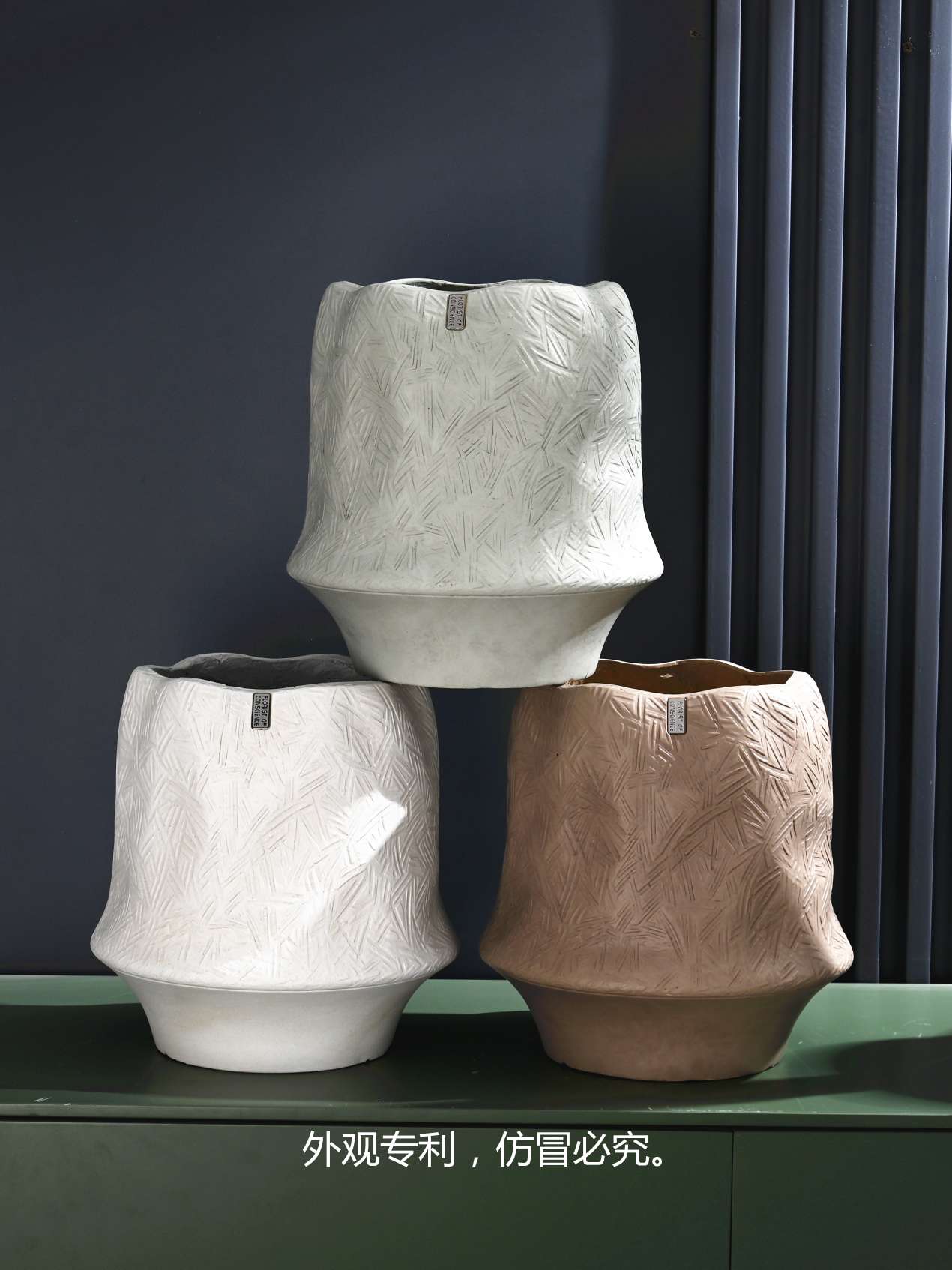 Pet garden flower POTS, plastic ceramic containers, multiple options available, vases, flower POTS, plastic G size washbasins, home decoration Specification image