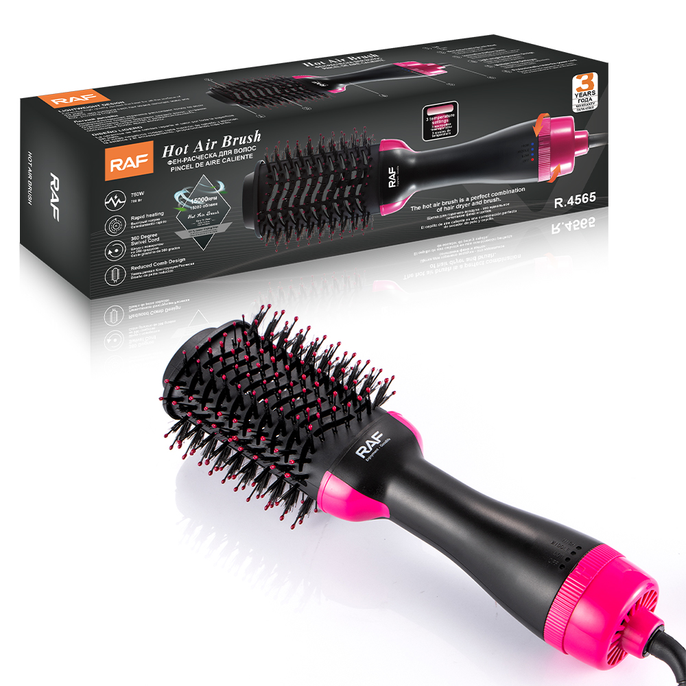 RAF European standard cross-border multi-functional curling iron, hot air comb, curling comb, hair dryer, curling iron, hair styling comb Specification drawing