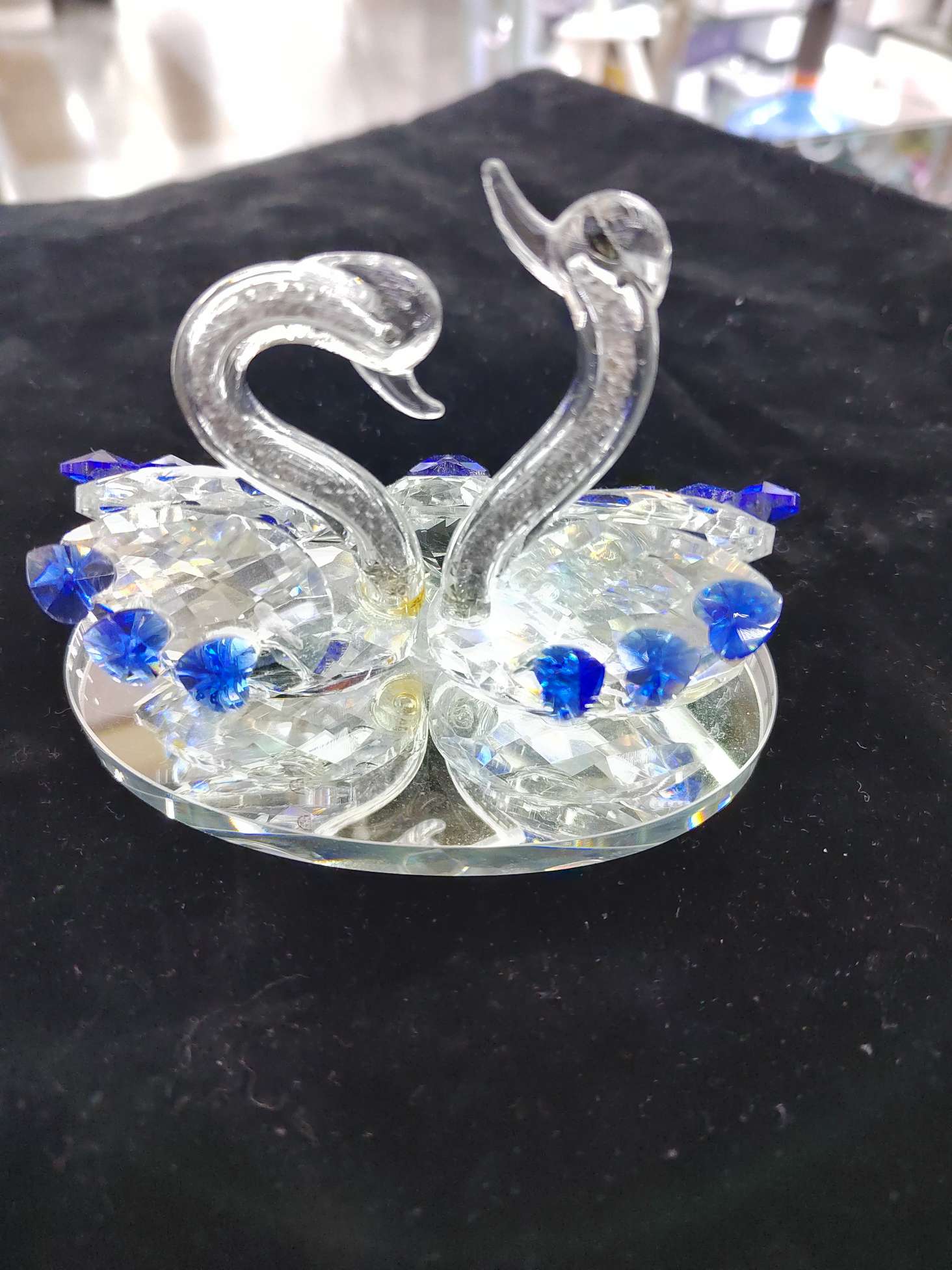 水晶工艺品蓝色水晶摆件玄关电视柜酒柜饰品摆件乔迁新居礼物水晶详情图4