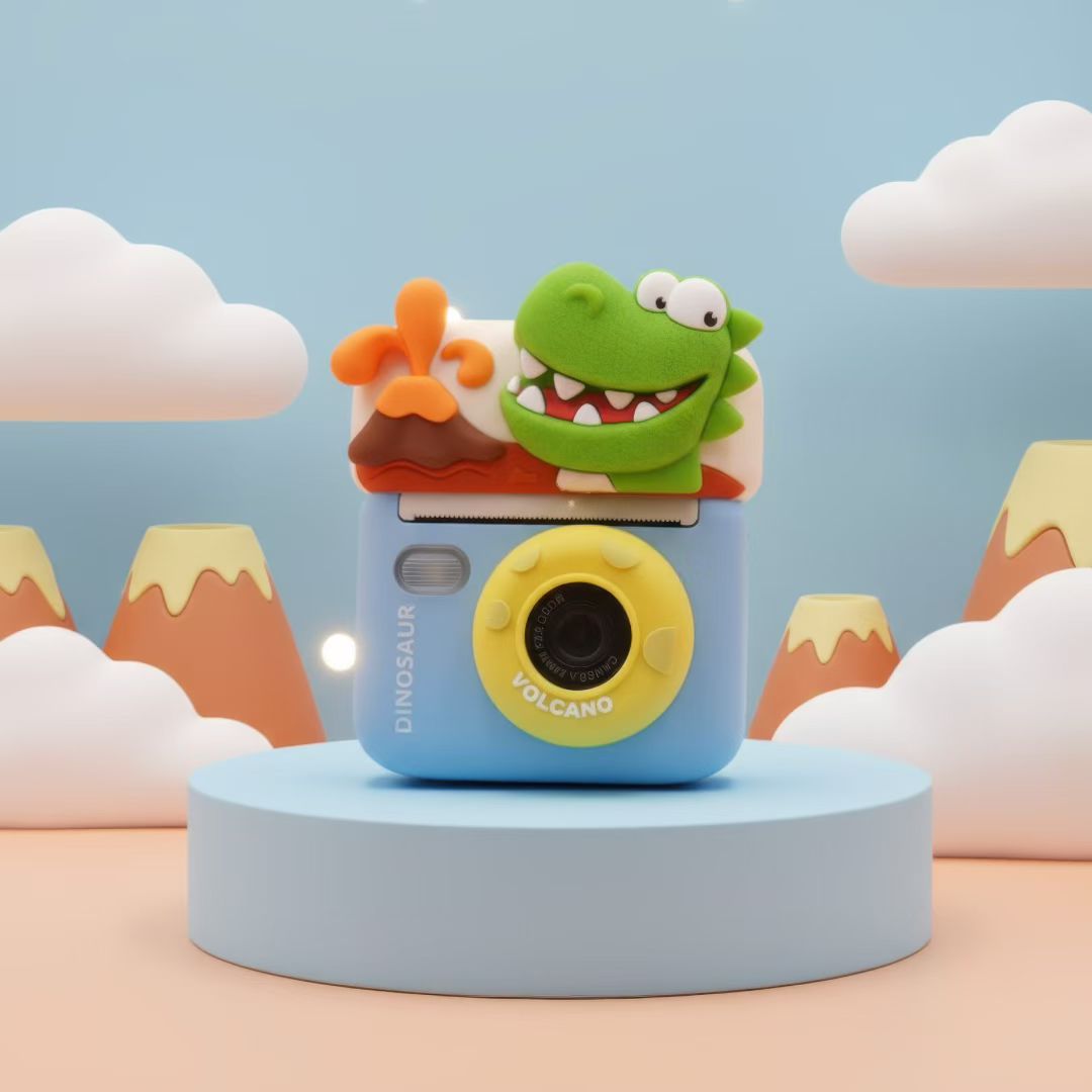 Children's cameras, Polaroid cameras for taking photos, printing cameras, black and white, color music, games, foreign trade, Amazon detail image 2