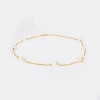 A natural pearl bracelet paired with 750 small gold beads exudes a fashionable and high-end feel details Picture