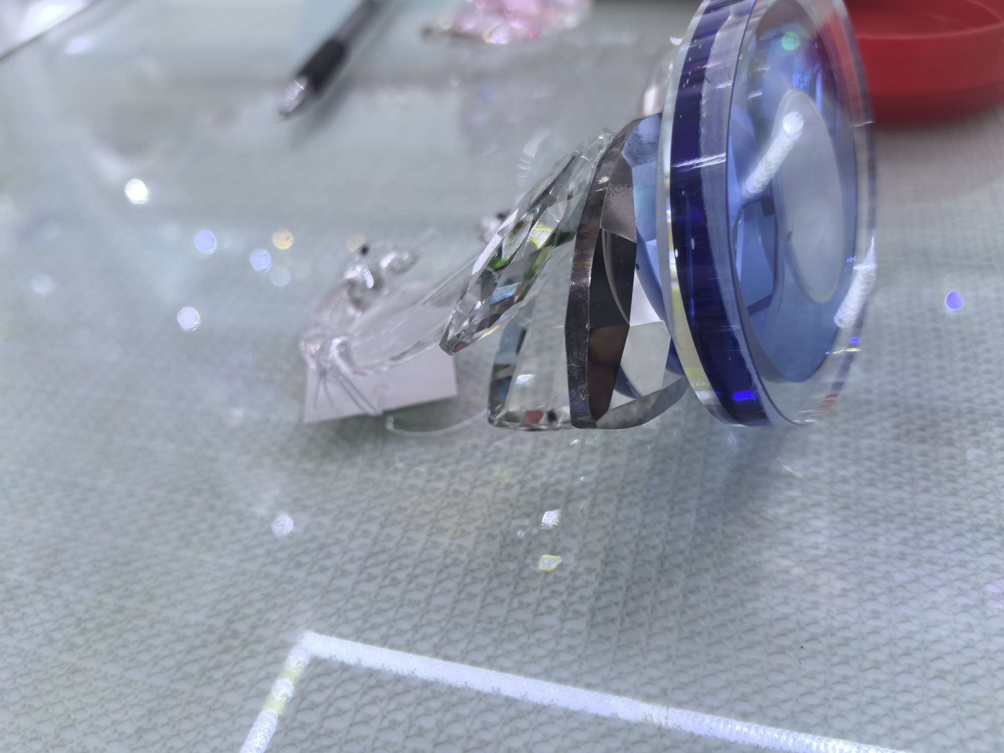 水晶工艺品紫水晶摆件发财树方块珠迪拜香精瓶子礼品收藏装饰品天鹅细节图