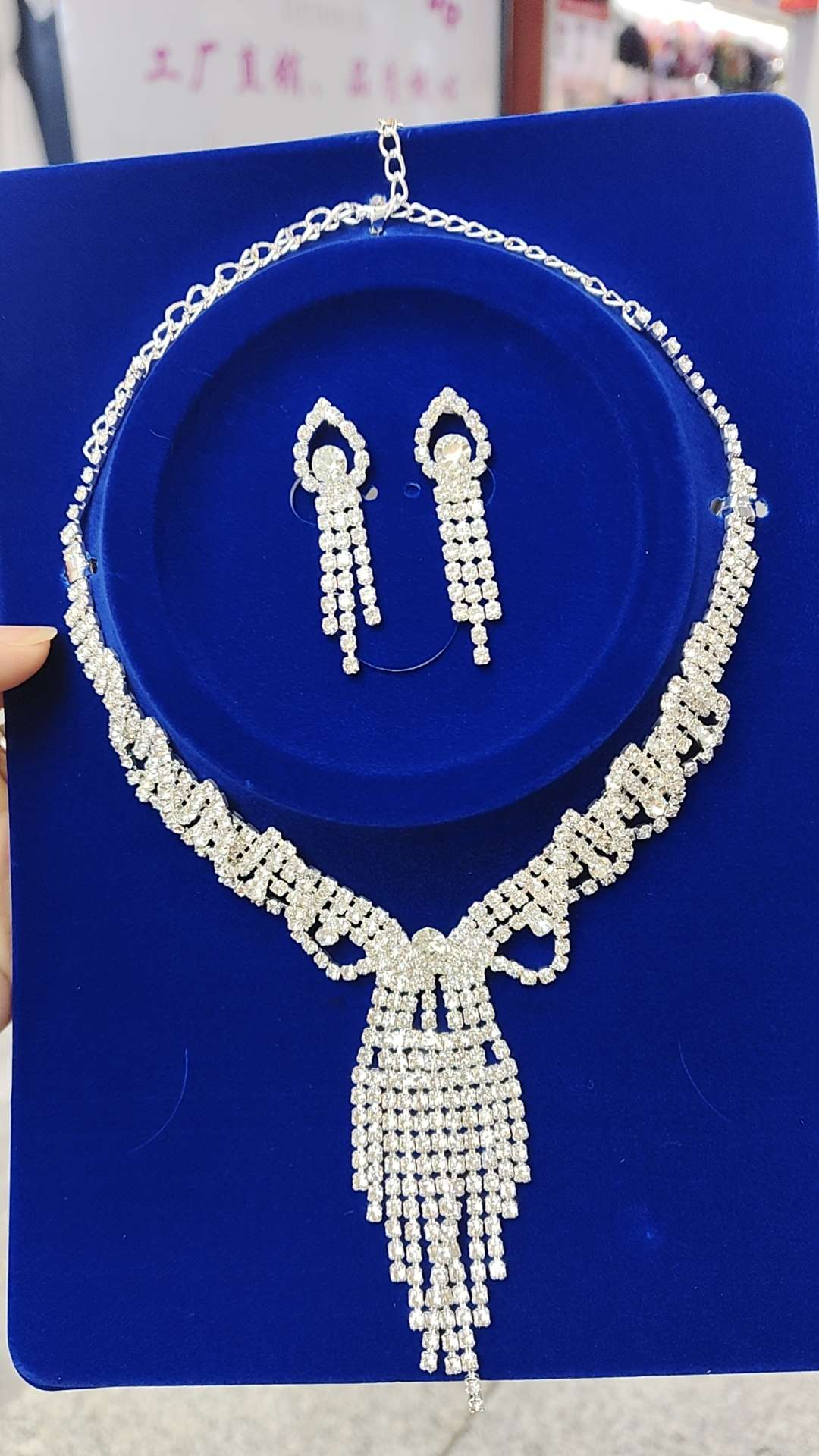 银饰锆石项链18k金饰品珍珠项链项饰项链首饰时尚百搭女款项链细节图