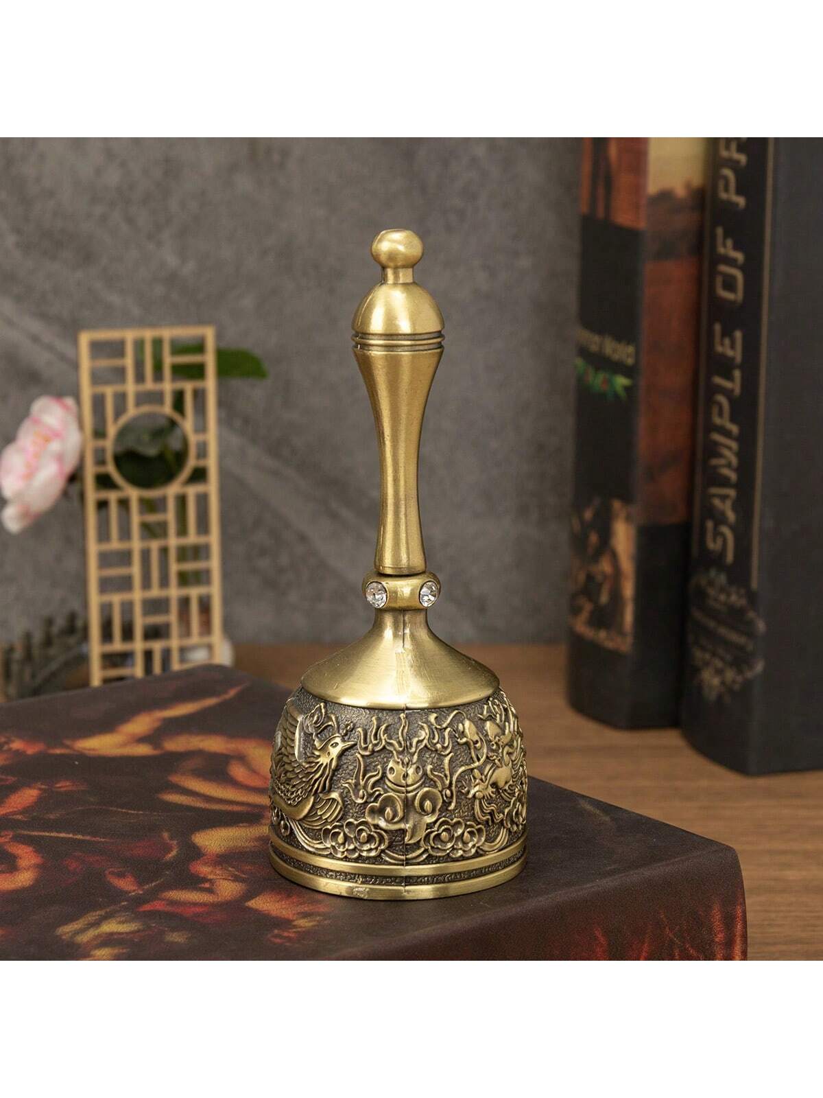 European-style metal bells, bar and restaurant counter serving bells, country wind chimes, hand-cranked ordering bells, kindergarten class bells Specification image