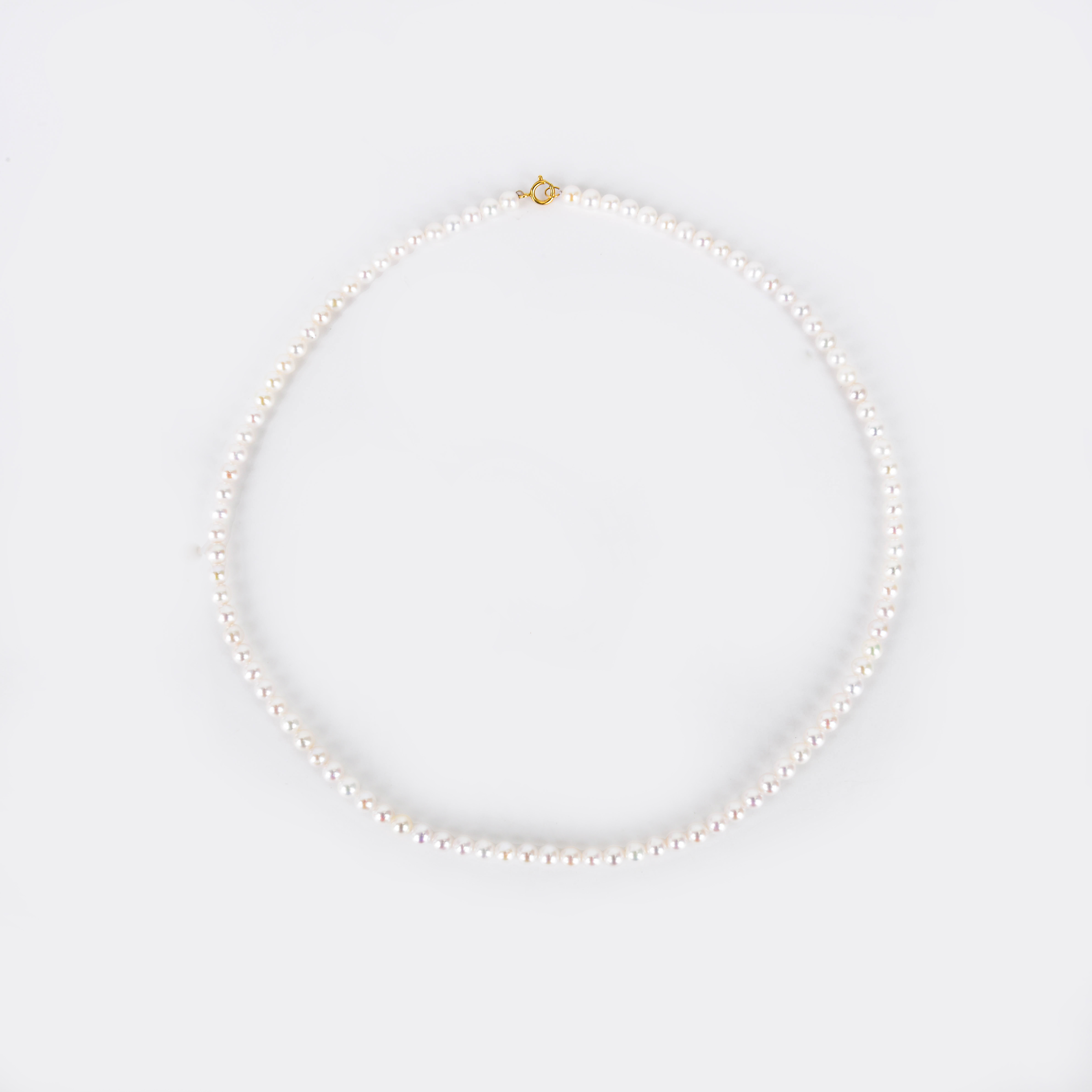 珍珠项链淡水baby链小米链极光正圆百搭高级感锁骨链爆款