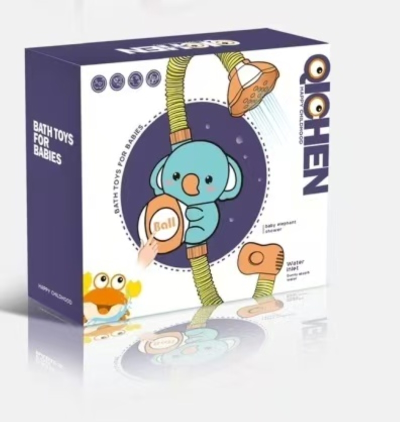 大象花洒钓鱼套装儿童玩具浴室玩具玩具儿童夏季卡通