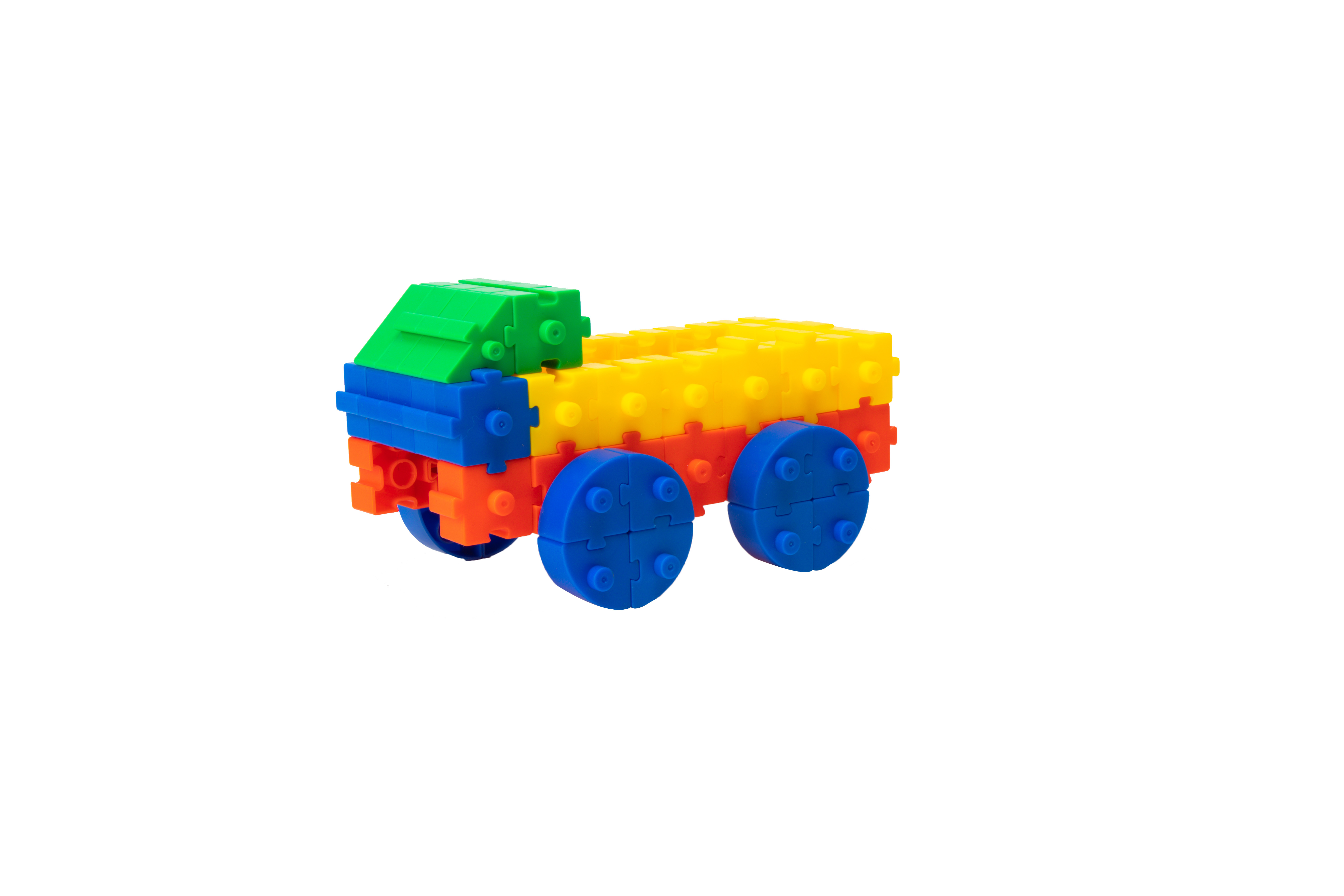 Wholesale of Happy Childhood building blocks, children's kindergarten building block assembly and connection building blocks, tabletop educational toys, night market stall building block toys Item Picture