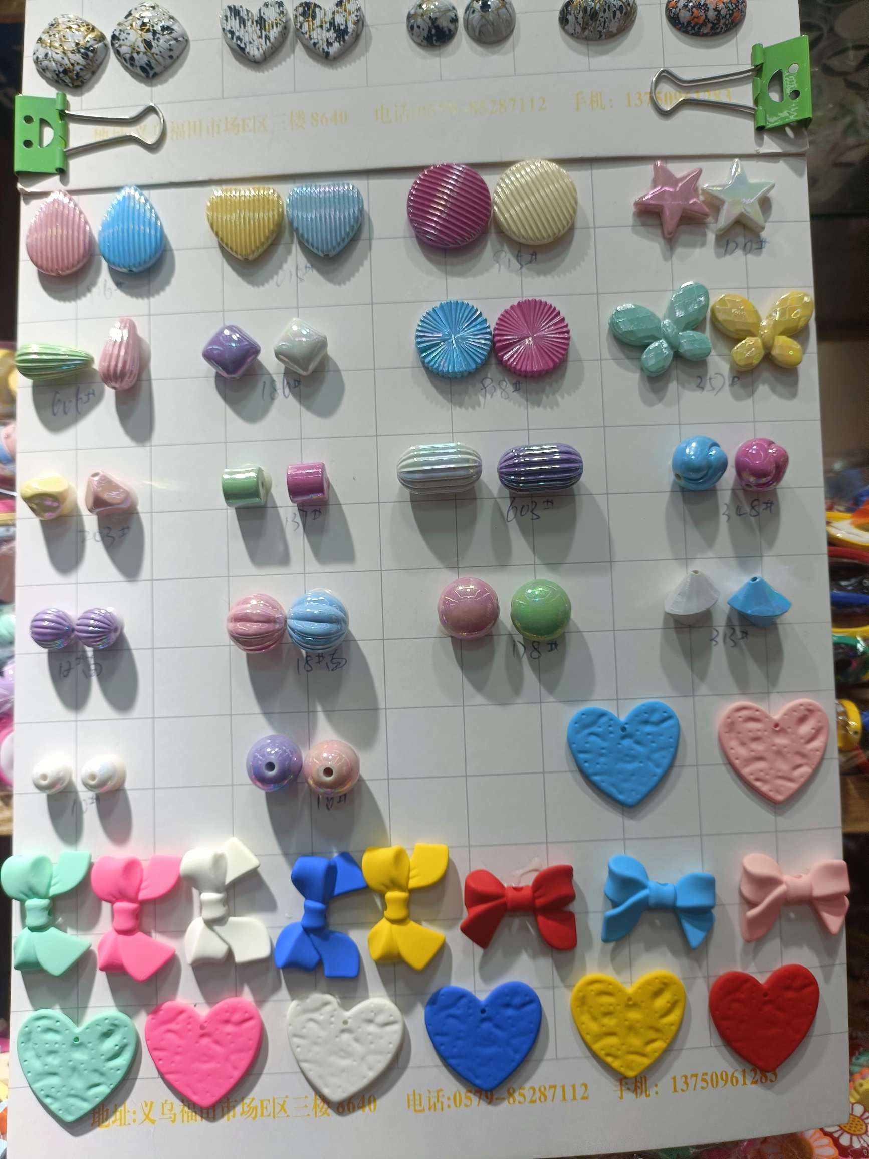 Rubber paint effect acrylic factory direct sales diy jewelry accessories details Picture