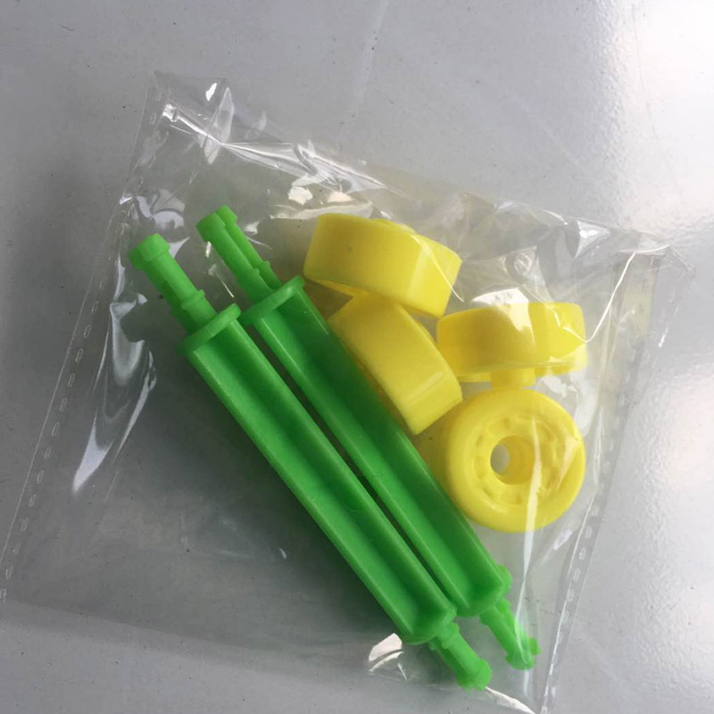 Source factory snowflake wheels, children's toys, smart building blocks, stick car axles details Picture
