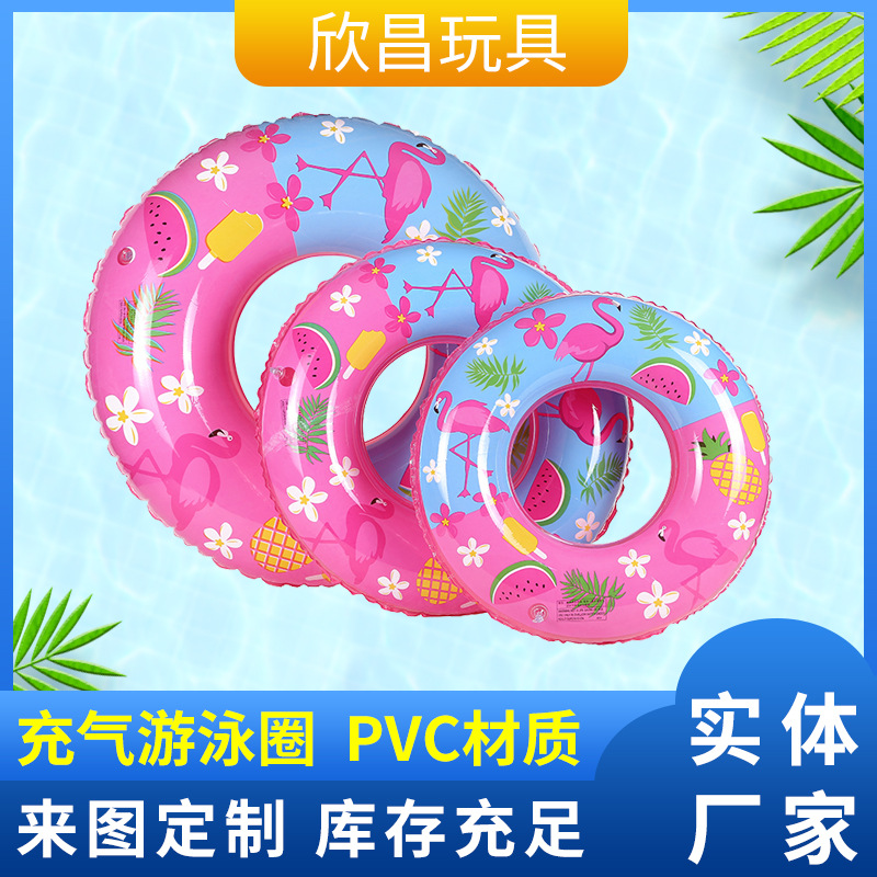 ins Girls Summer Firebird PVC inflatable swimming rings for adults and children, pink buoyancy thickened life buoys wholesale full figure