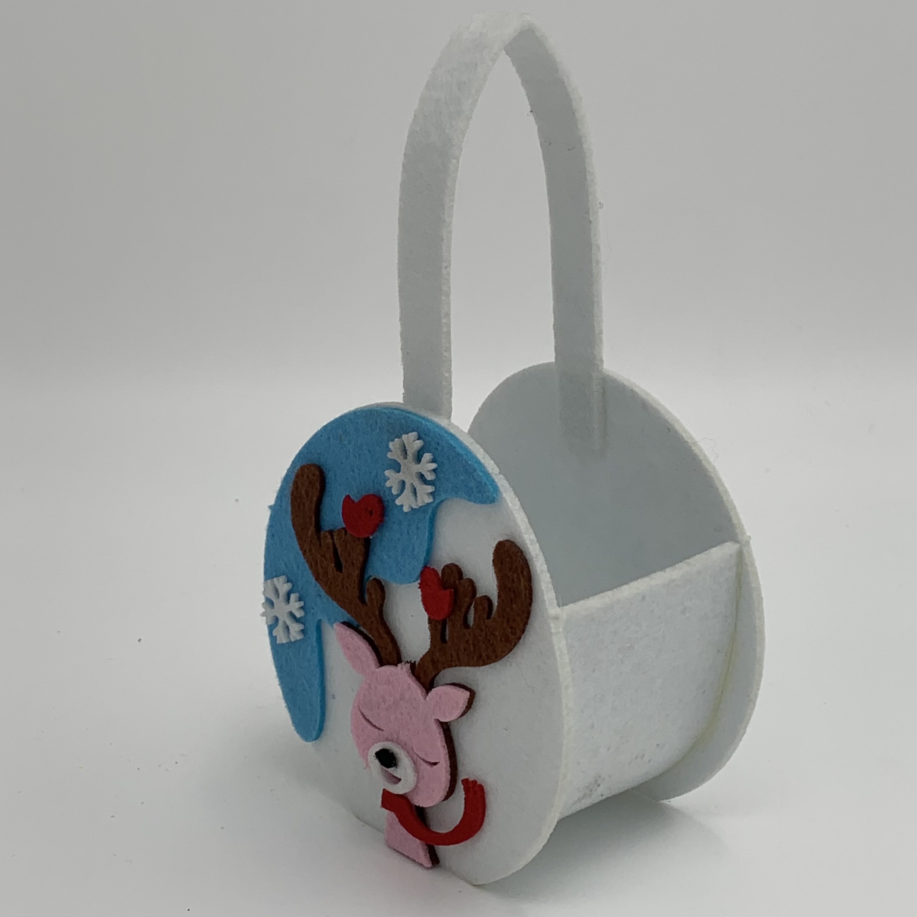 Felt fabric Christmas decoration bag, Christmas tree pendant, Christmas candy bag, Santa Claus, snowman, deer pic 2