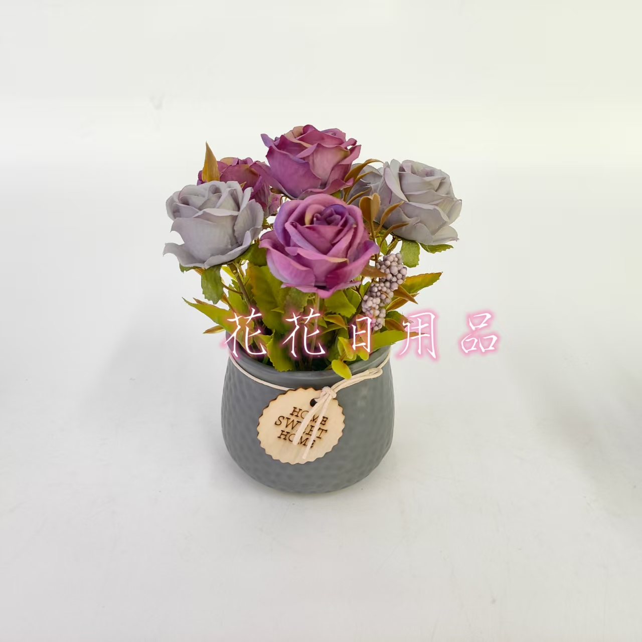 Artificial flowers, fake flowers, bonsai, ceramic POTS, rose ornaments Specification drawing
