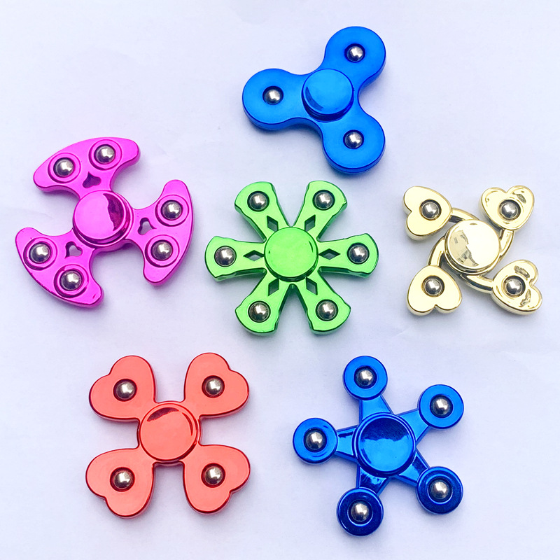 Factory wholesale metal steel ball type fingertip spinner, cross-border palm, interfinger rotating mini spinner plastic toy Application Scenario