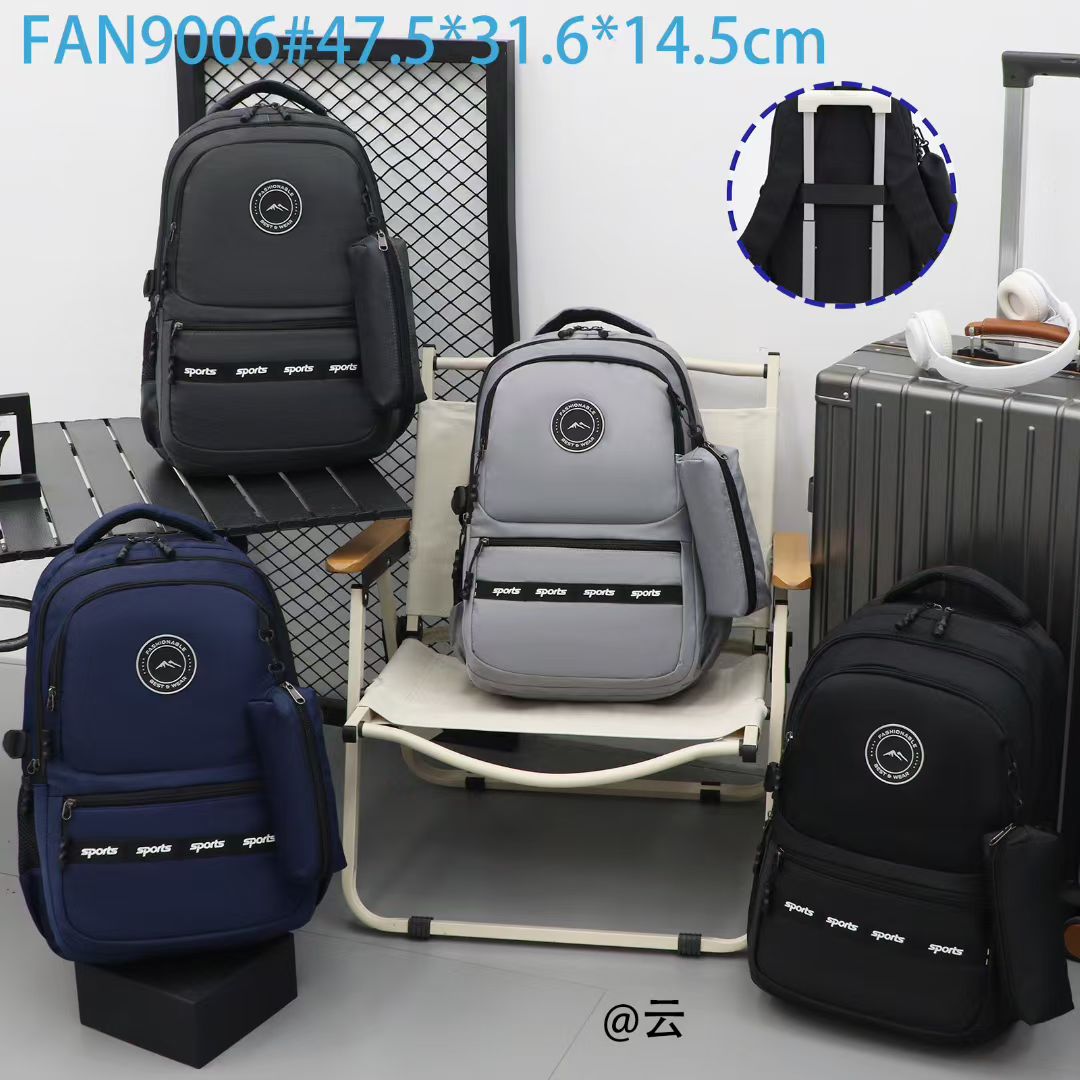 Fresh and light backpack, senior grade schoolbag, casual backpack, large-capacity student bag, waterproof lightweight computer bag backpack detail image 9