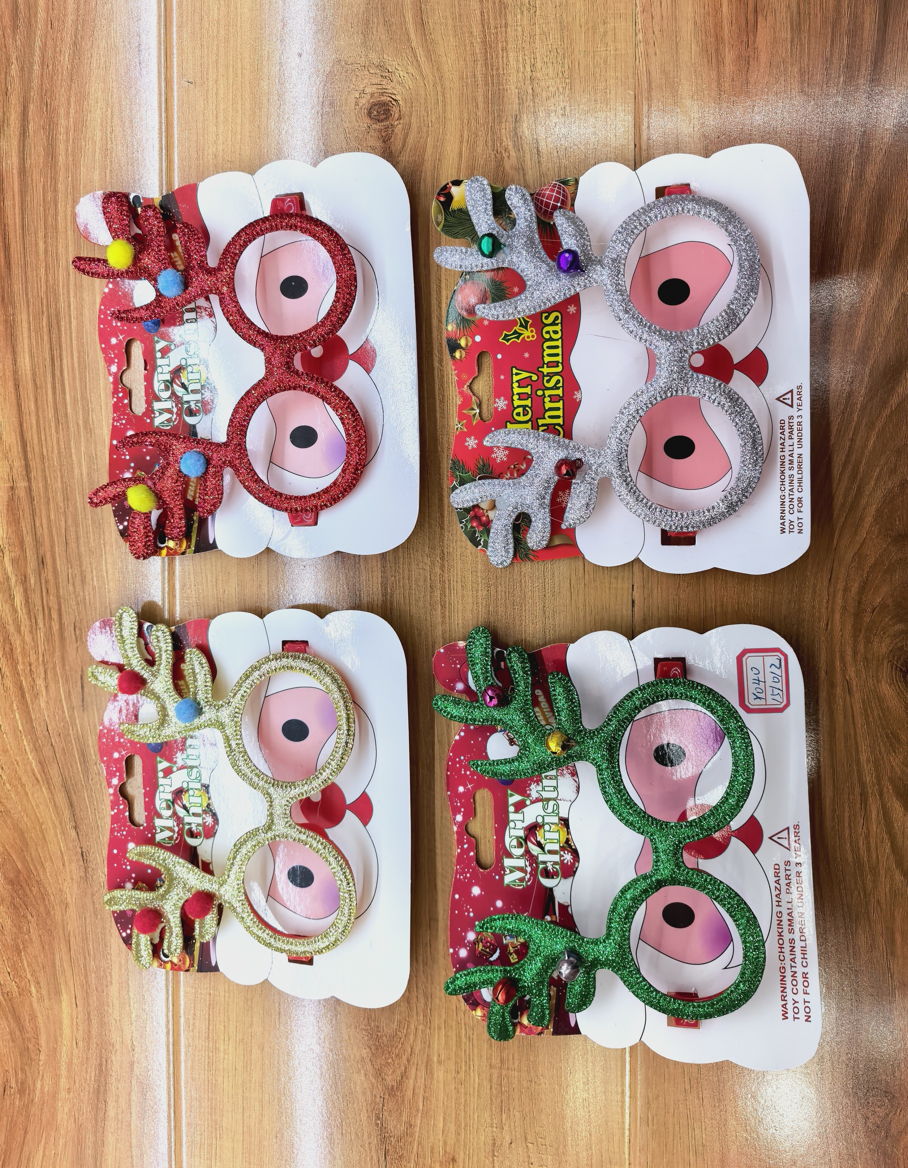 圣诞老人眉毛圣诞眼镜框圣诞装饰眼镜圣诞节舞会装扮派对眼镜圣诞礼品