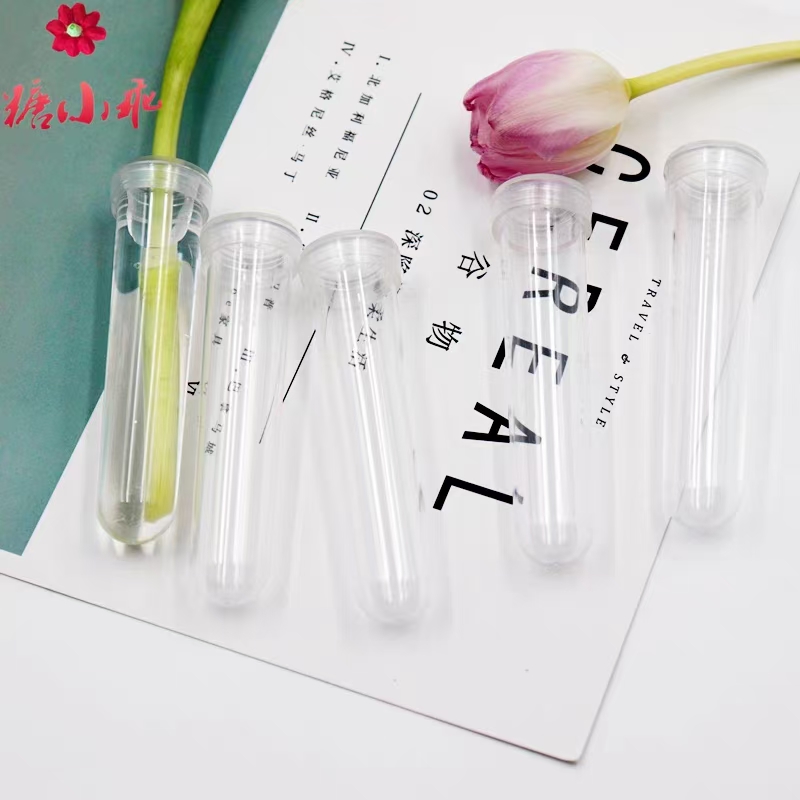 高档透明鲜花养乃管营养管养花束花管培养保鲜花店用品干花花艺详情图1