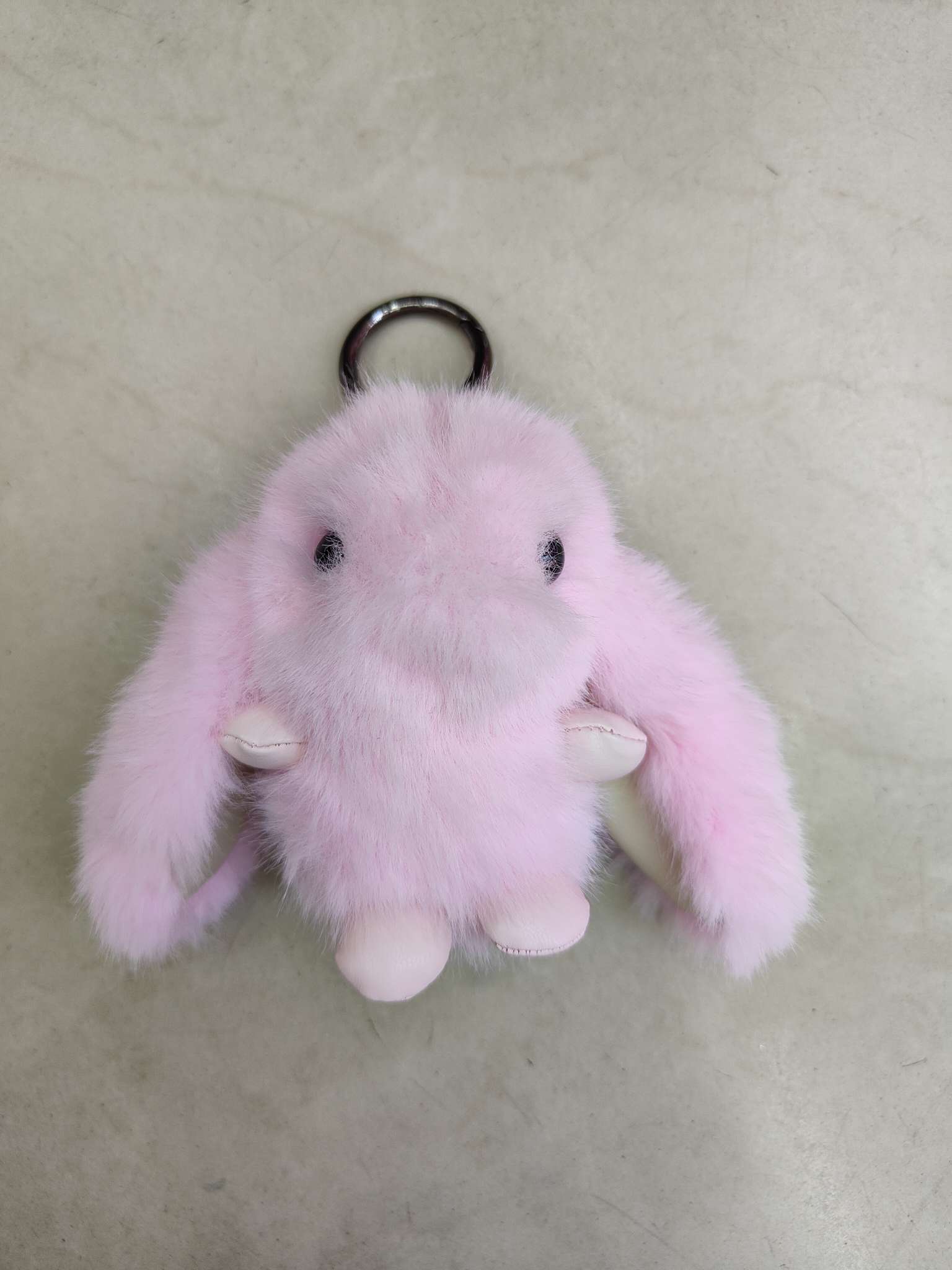 10公分仿貂毛长耳兔毛绒钥匙扣挂件玩具公仔赠品婚庆团建玩偶细节图