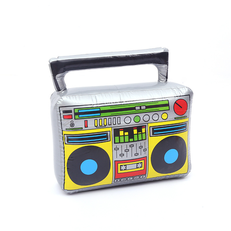 Retro PVC inflatable radio, eco-friendly inflatable musical instrument, inflatable tape recorder, stage props, children's inflatable toys Application Scenario