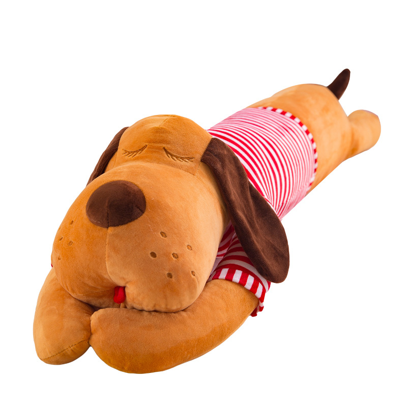 Factory direct sales and wholesale of cartoon cute anime striped dog sleeping cushions, Christmas gifts for girls, one-piece delivery Item Picture