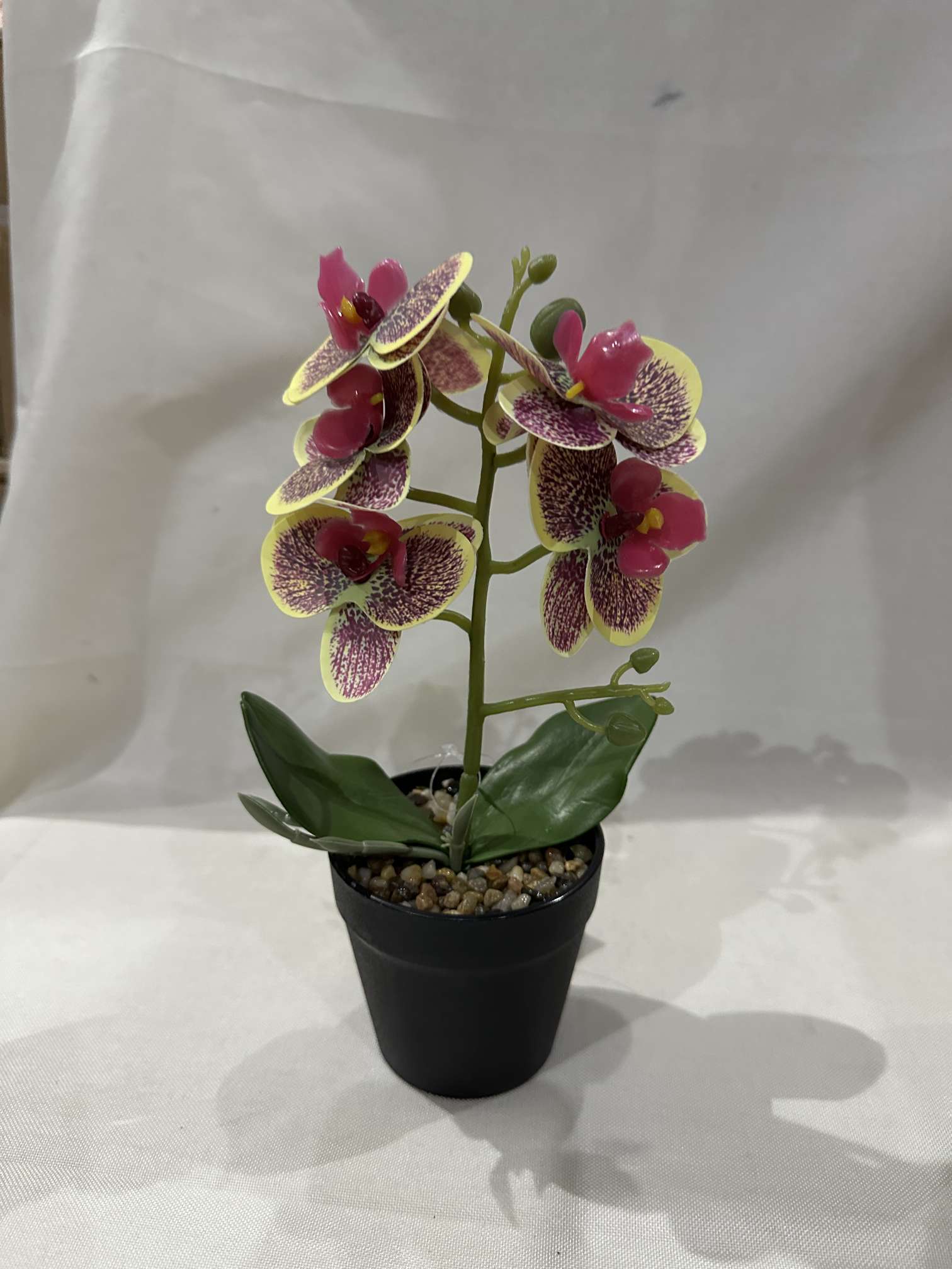 办公文化仿真园艺桃花假树蝴蝶兰仿真花剑兰盆栽装饰品1