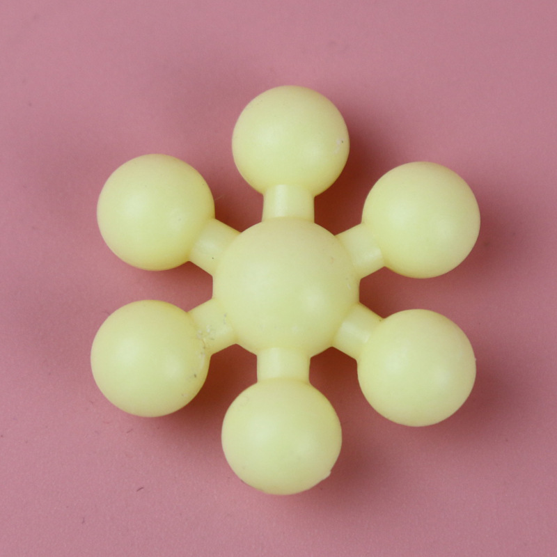 Snowflake 3D stereoscopic plum blossom building blocks, 6-sided plastic assembly and splicing, early education children's toys, kindergarten teaching AIDS Specification drawing