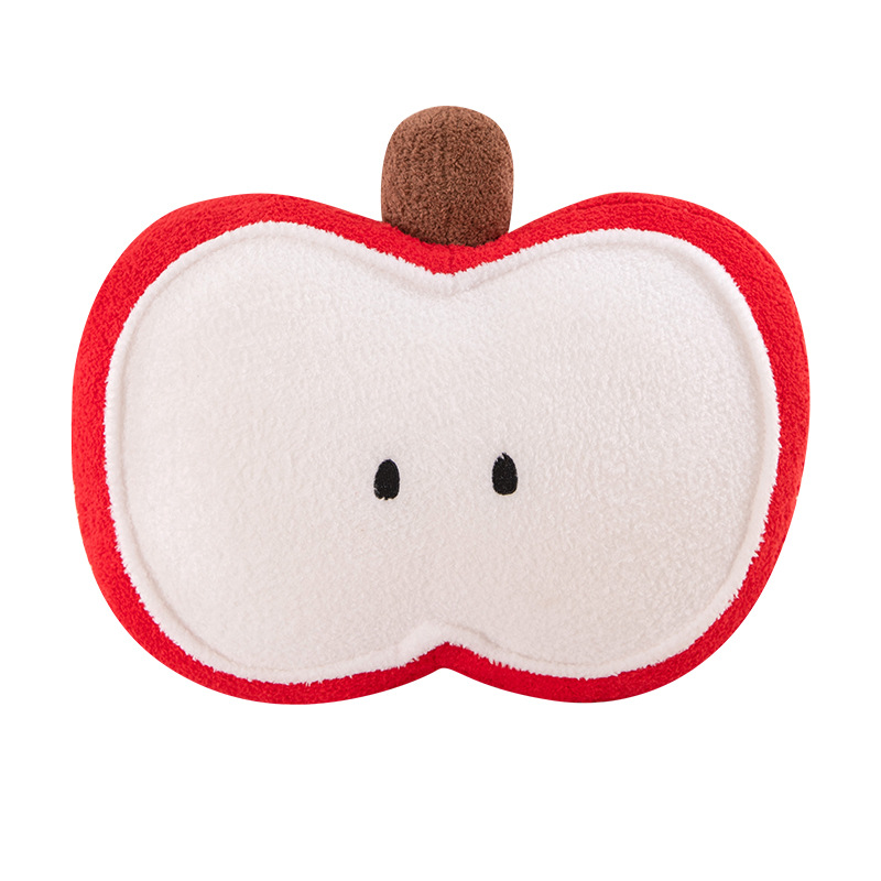New InS-style cute cartoon apple throw pillow, girl sleeping bay window tatami cushion sofa lumbar support pillow Item Picture