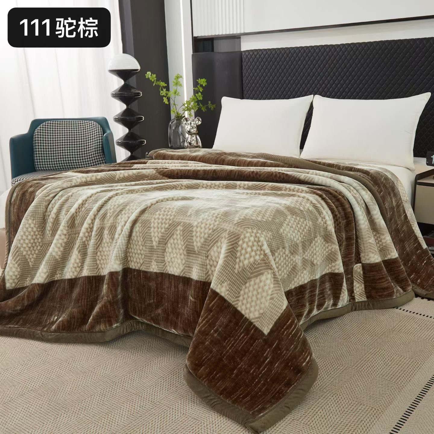 Angora blanket Coral fleece blanket thickened and warm, Razer Cloud blanket gift blanket group purchase wholesale pic 17