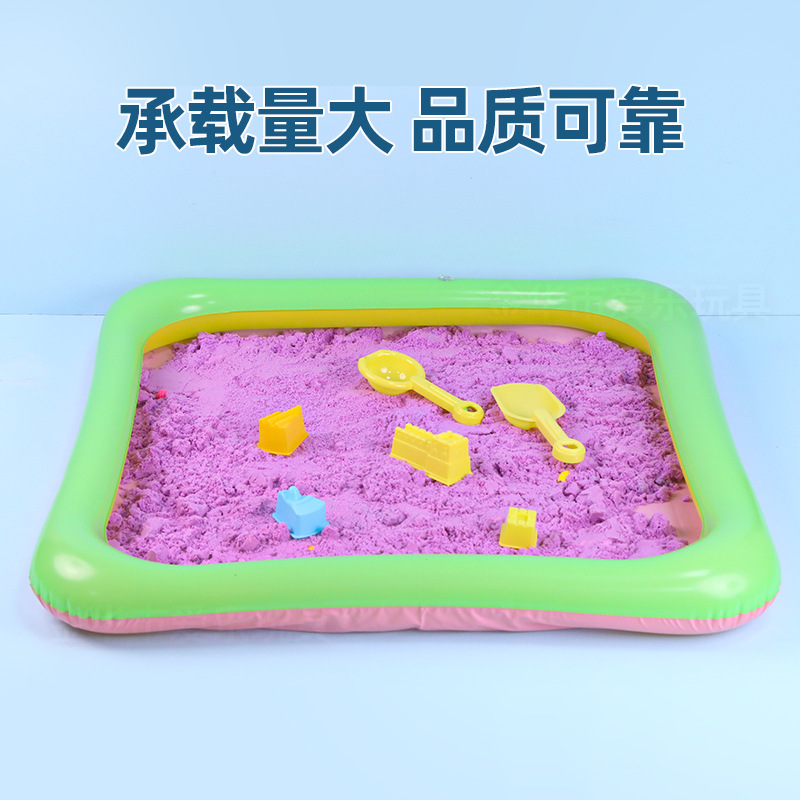 Wholesale inflatable sand table, direct supply from PVC manufacturer, children's beach toys, space play sand table, inflatable large water pool sand table Specification drawing