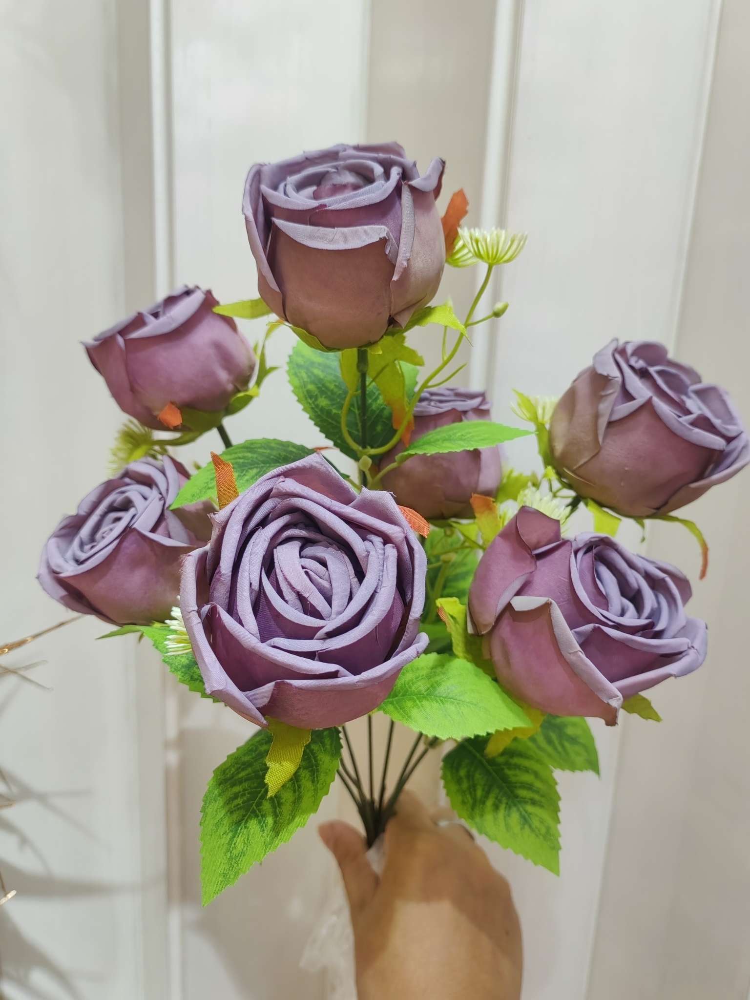 卷边玫瑰花  仿真玫瑰  仿真花   仿真植物