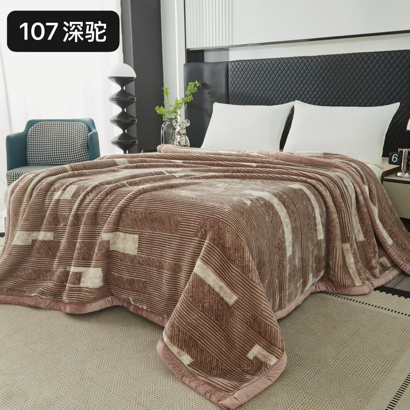 Angora blanket Coral fleece blanket thickened and warm, Razer Cloud blanket gift blanket group purchase wholesale pic 12