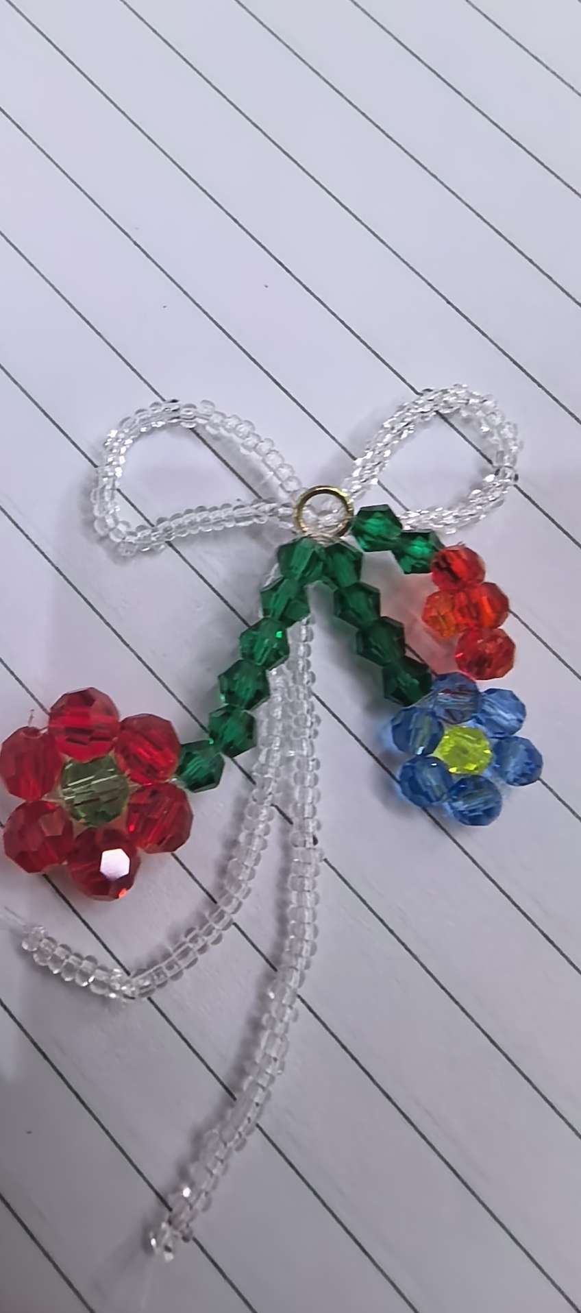 饰品配件蝴蝶结diy银饰滴油透明磨砂五瓣花锆石装饰配件多款任选